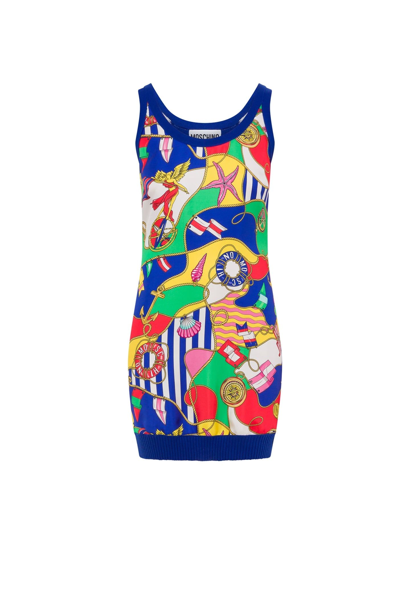 ALLOVER NAUTICAL KNIT DRESS BLUE 3
