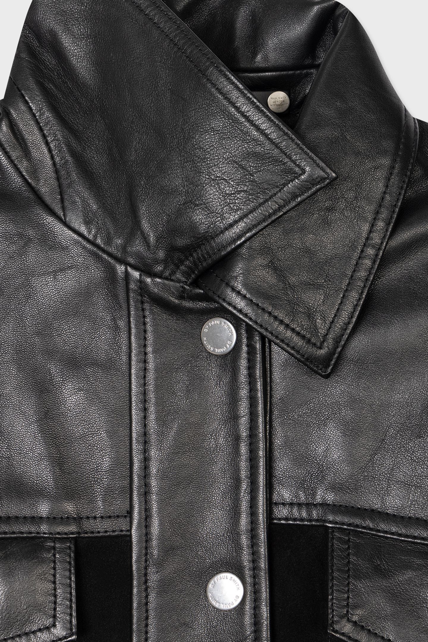 WOMENS JACKET SUEDE LEATHER MIX BLACK 5