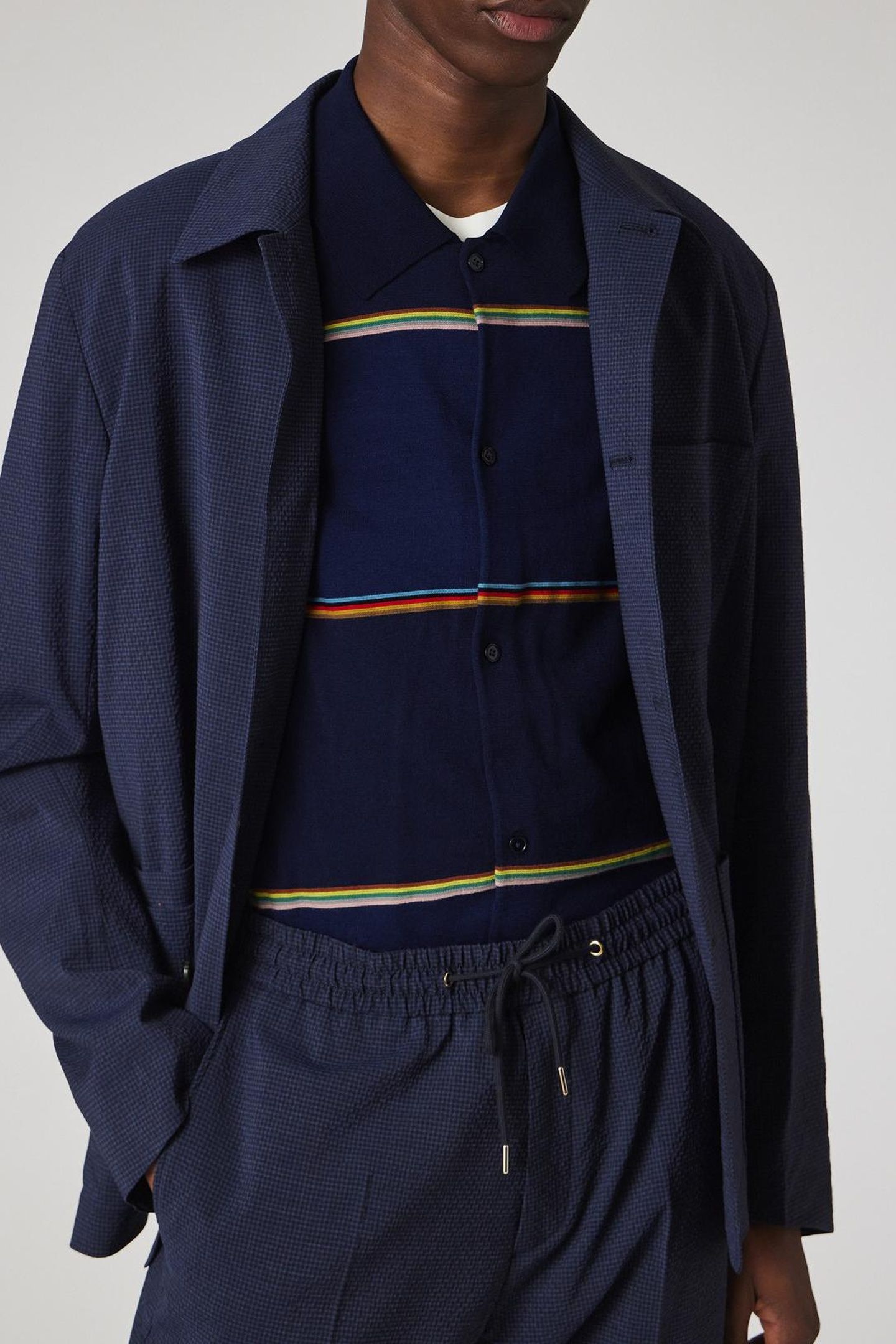 MENS 4BTN CASUAL JKT INKY BLUE 2