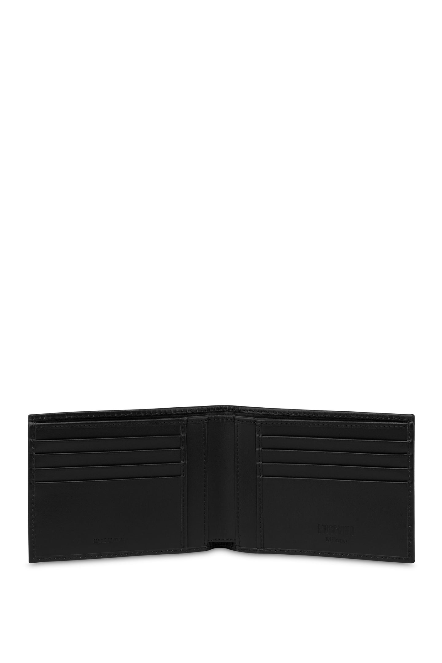 ALLOVER LOGO NYLON FLAP WALLET BROWN 3