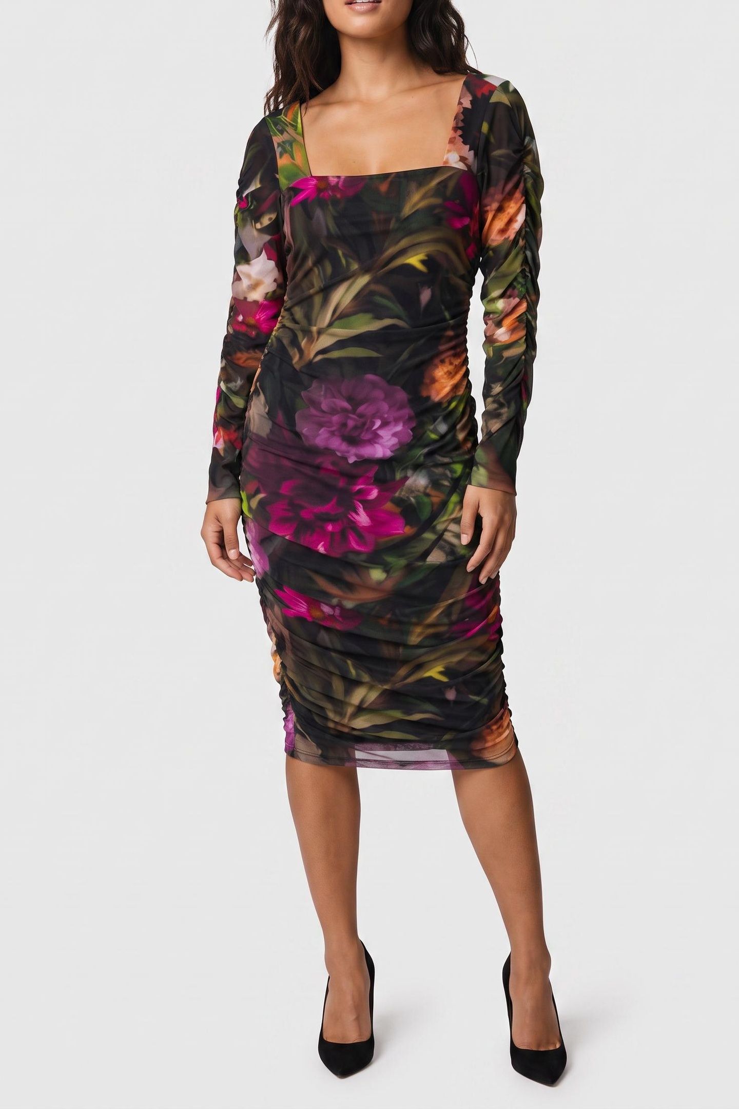 SANDY LS MIDI DRESS WILDWOOD 1