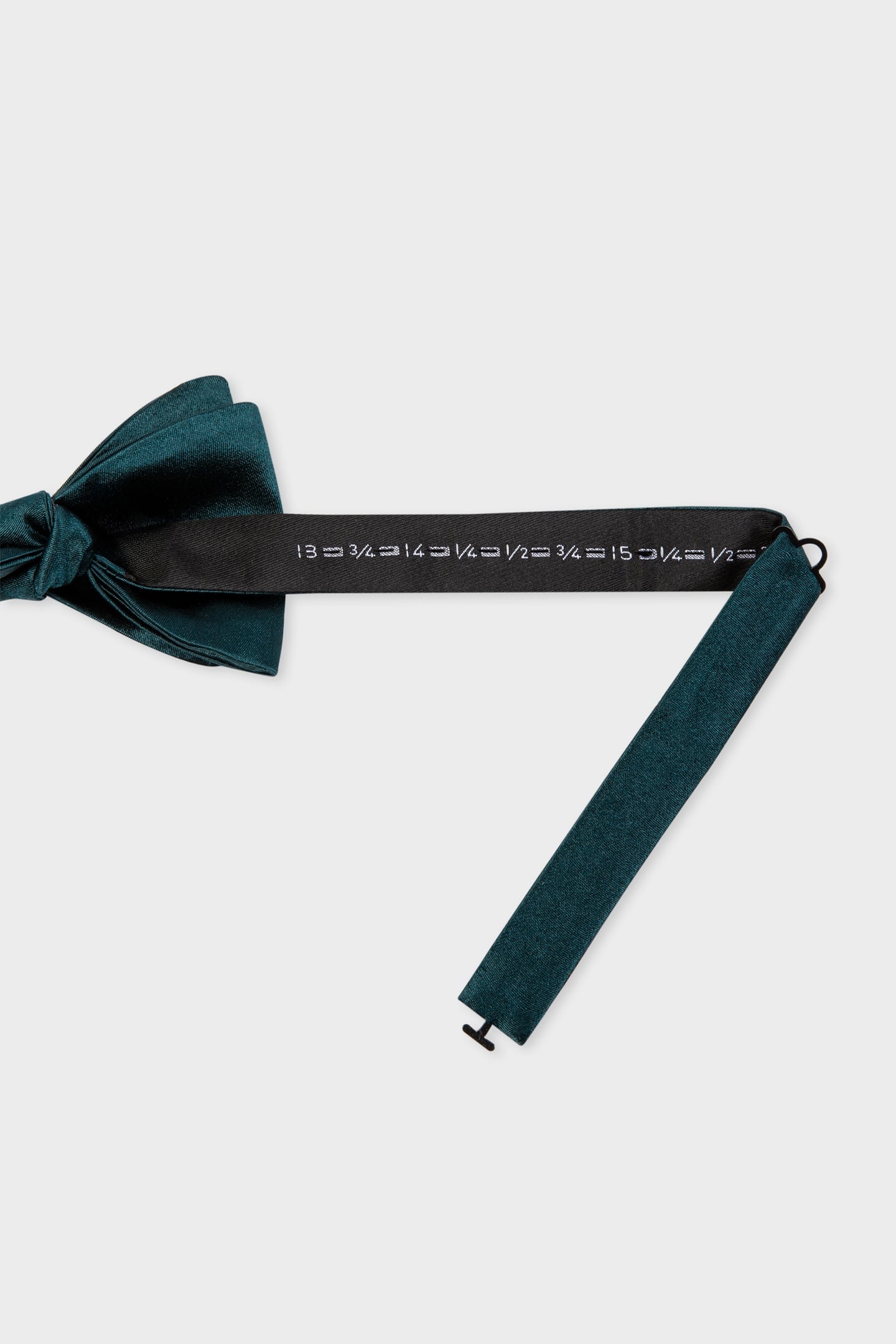 MEN BOWTIE PLAIN SILK PETROL GREEN 4
