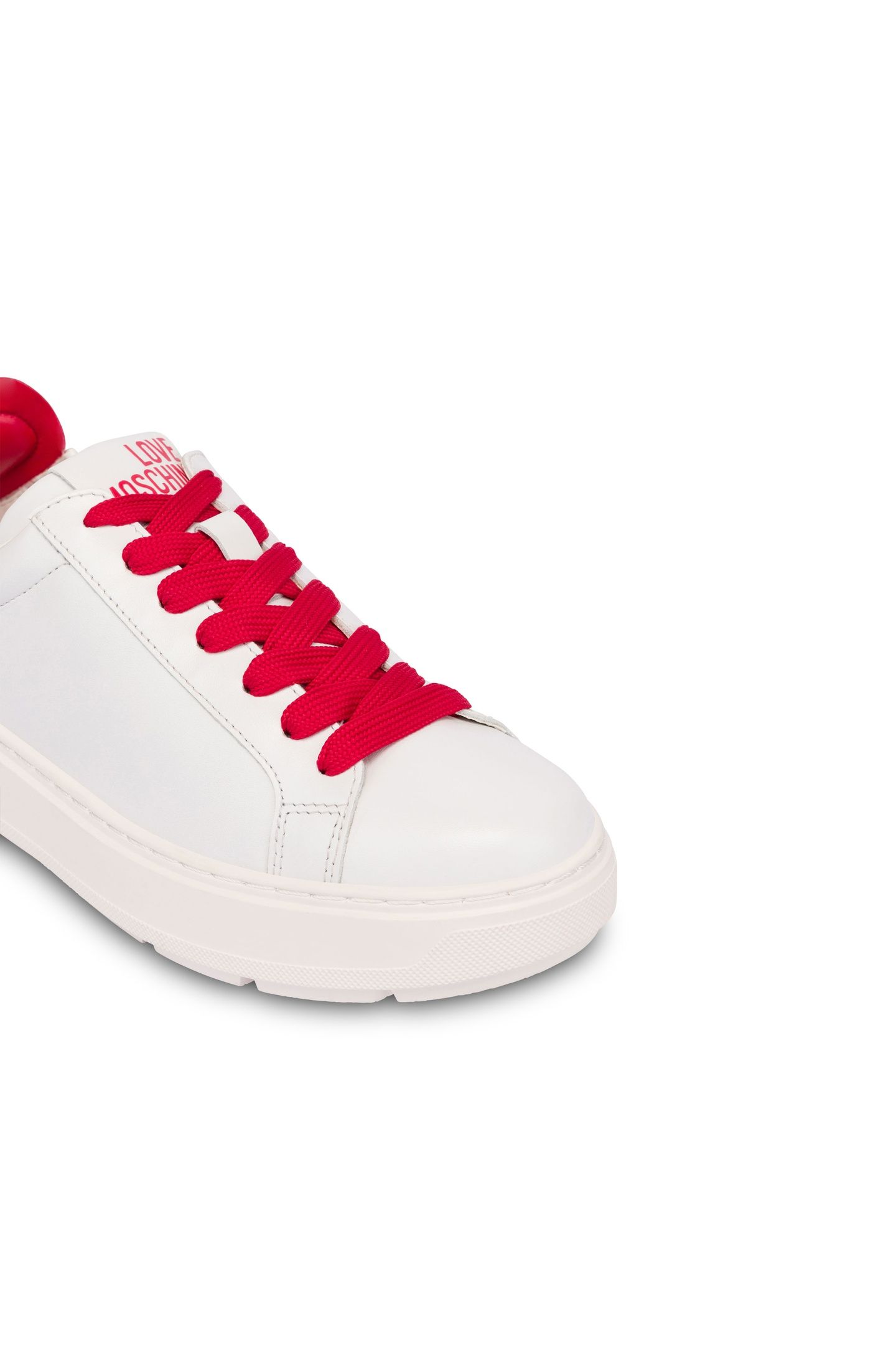 NAPPA LEATHER AND LAMBSKIN SNEAKERS WHITE 3