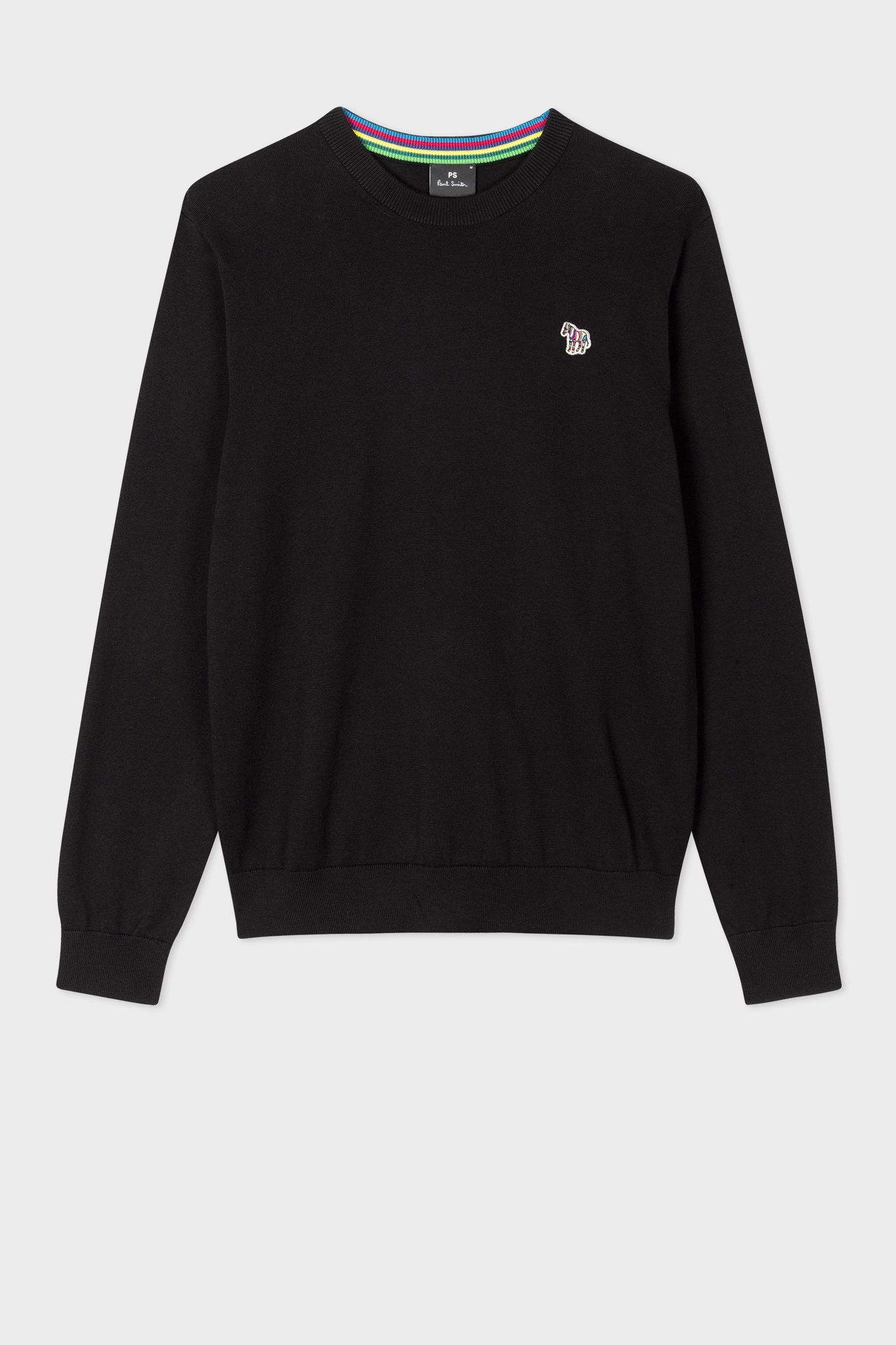 MENS SWEATER CREW NECK ZEB BAD BLACK 5