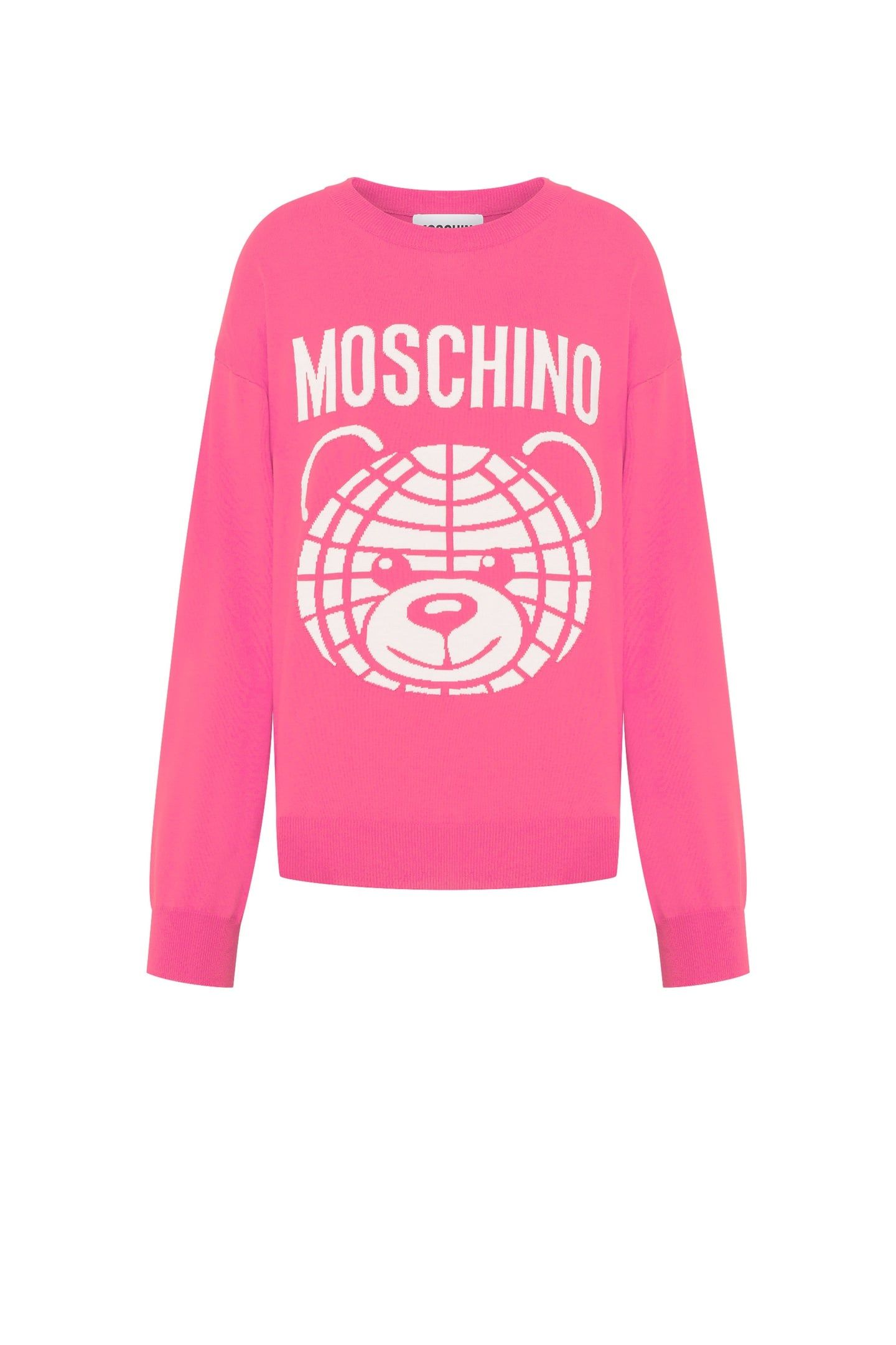 MOSCHINO TEDDY BEAR WOOL PULLOVER PINK 3
