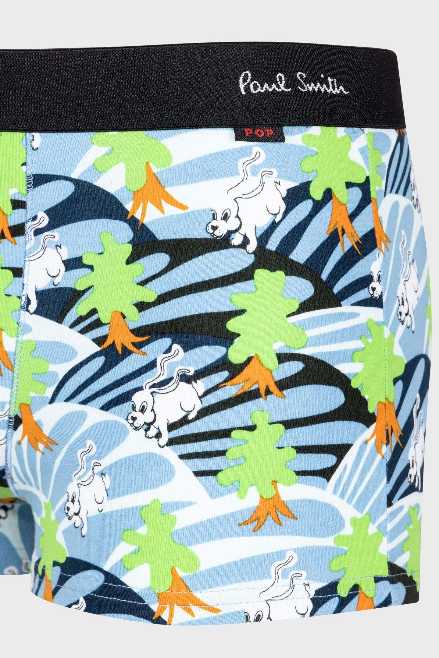MEN TRUNK RABBIT FIELDS TURQUOISE 3
