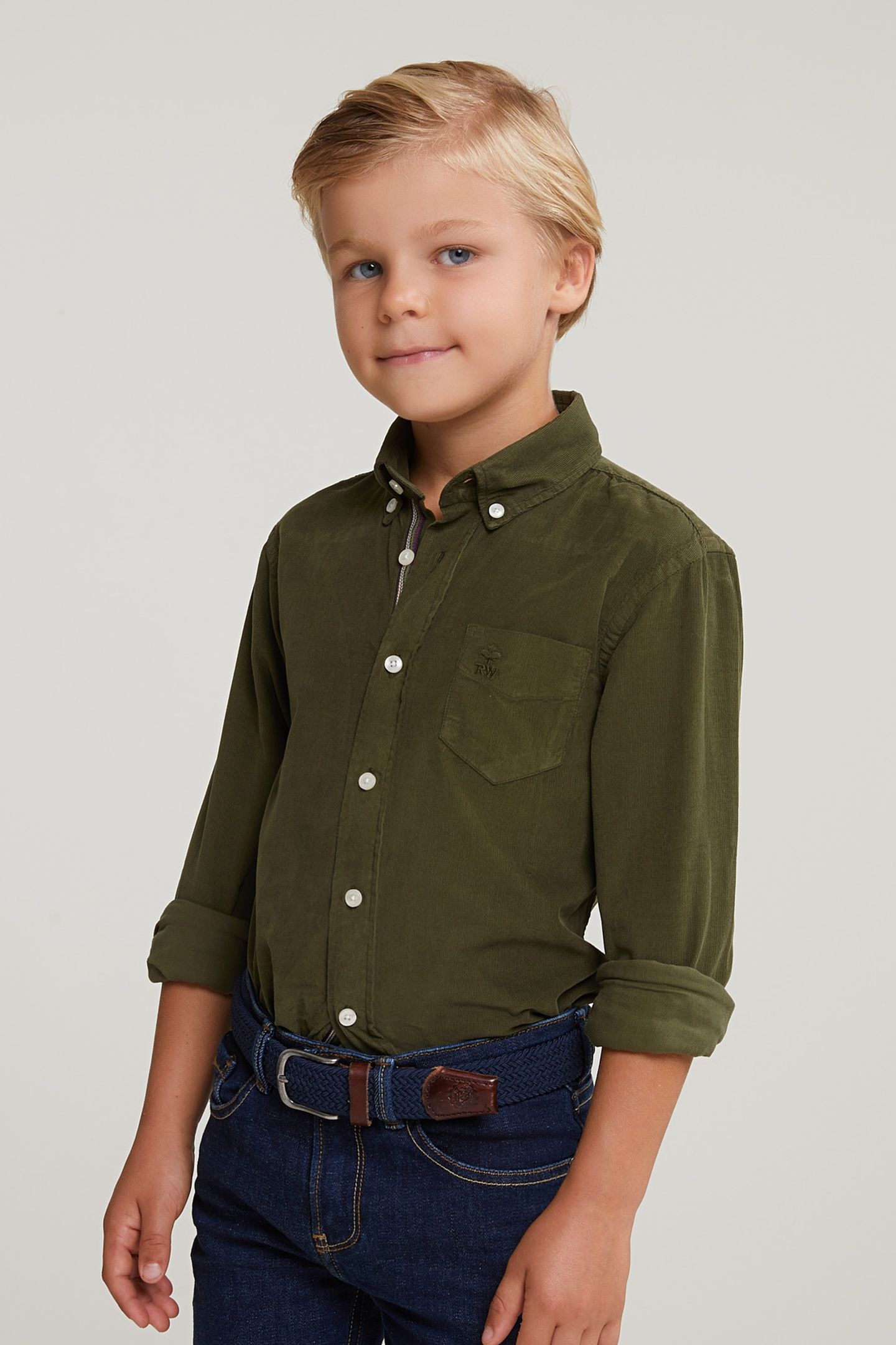 CF LS WLLSTRT BD CLR RIB SHIRT KHAKI 3