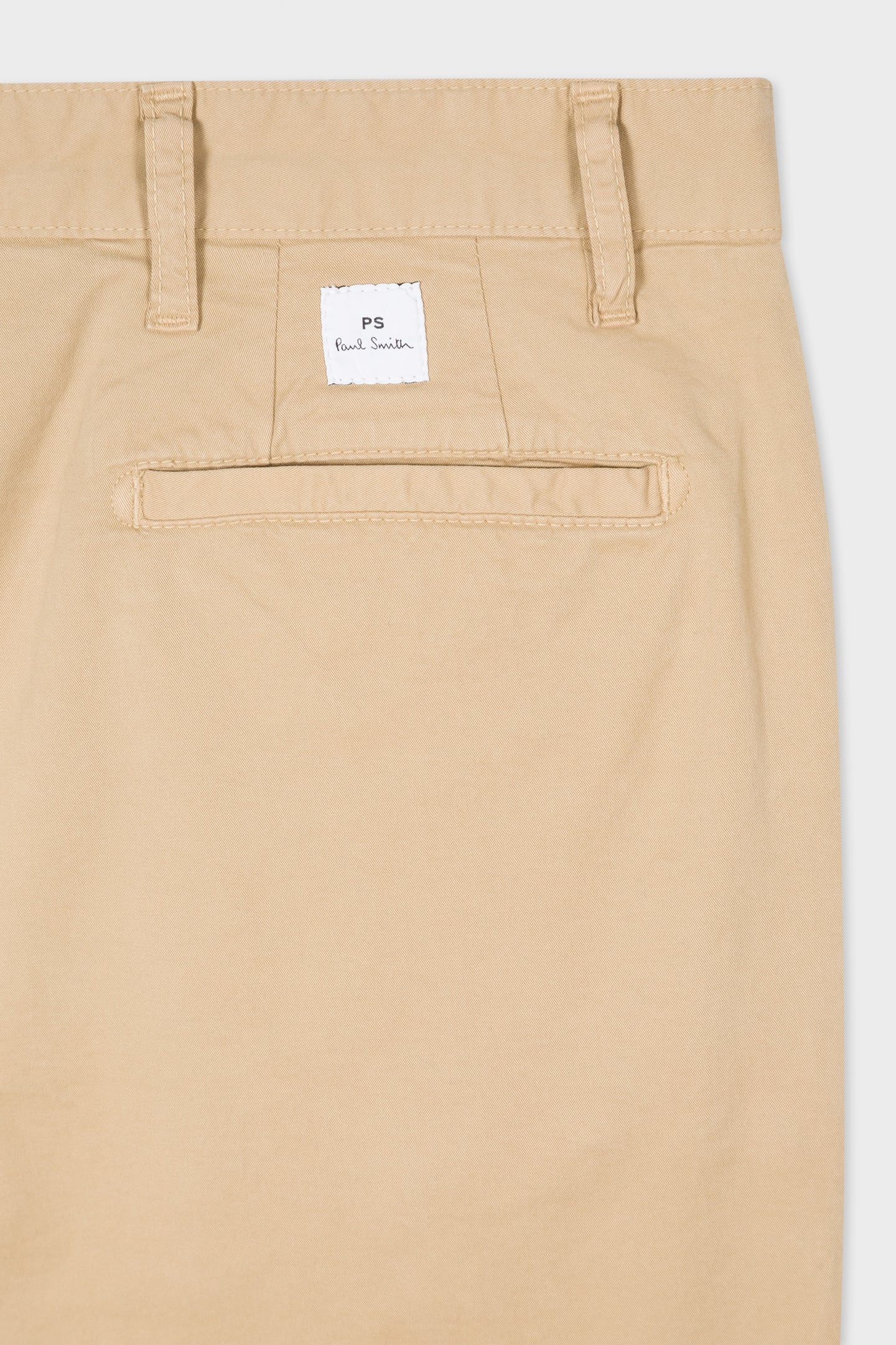 MENS SLIM FIT STITCHED CHINO LIGHT BEIGE 4