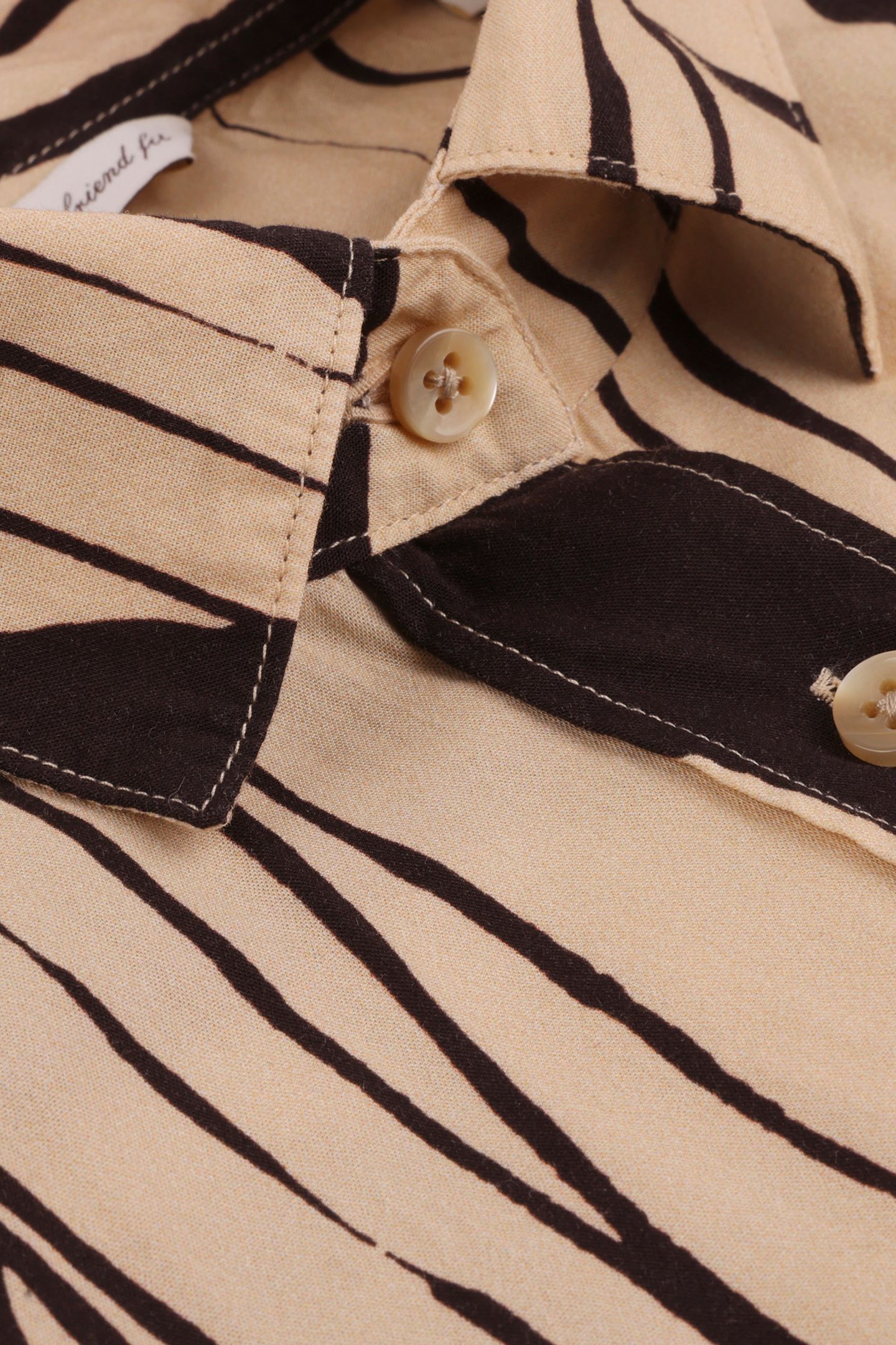 SAMMI SHIRT DARK BROWN PATTERN 5