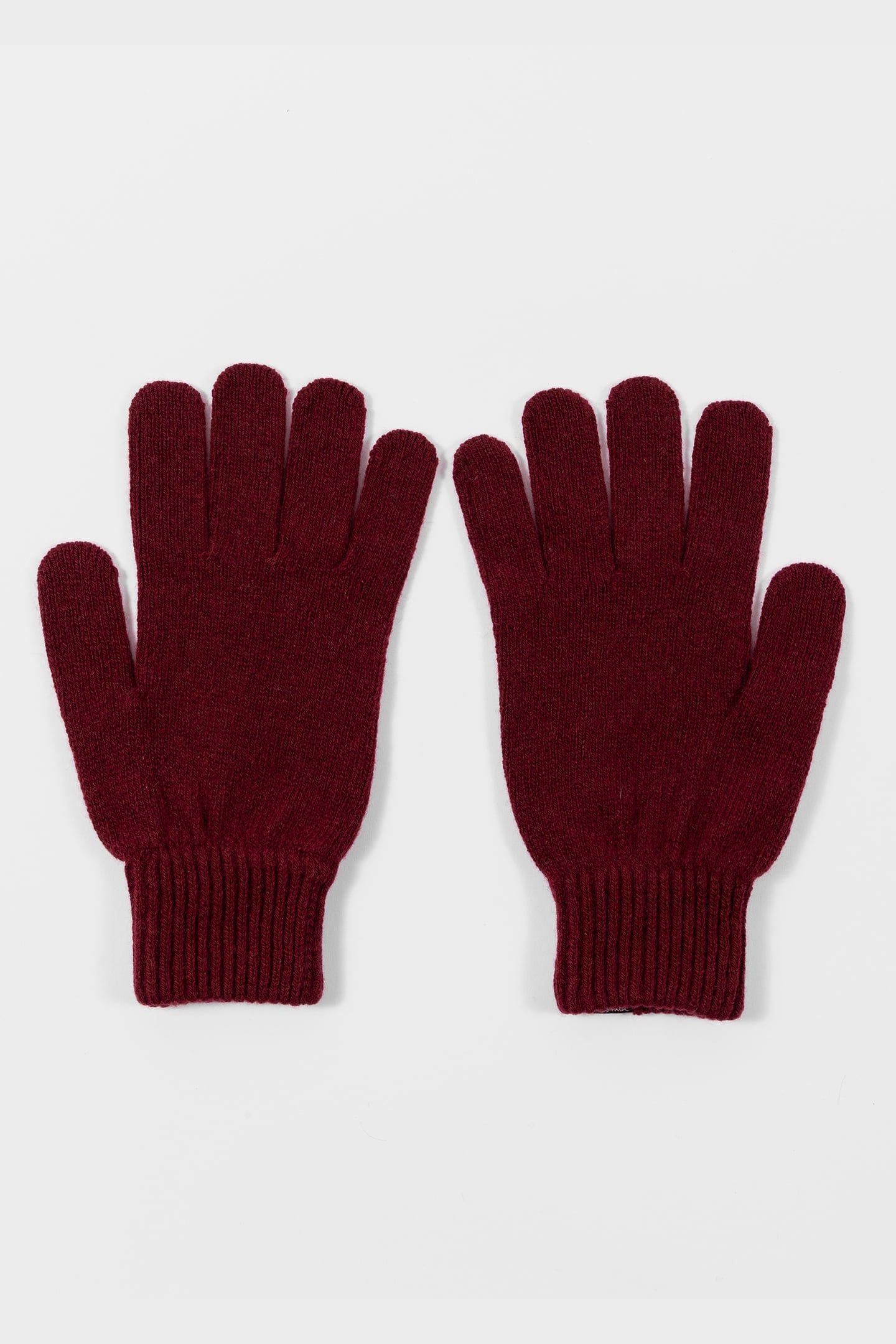 MEN GLOVE CASHMERE SSNL BURGUNDY/ BORDE 1