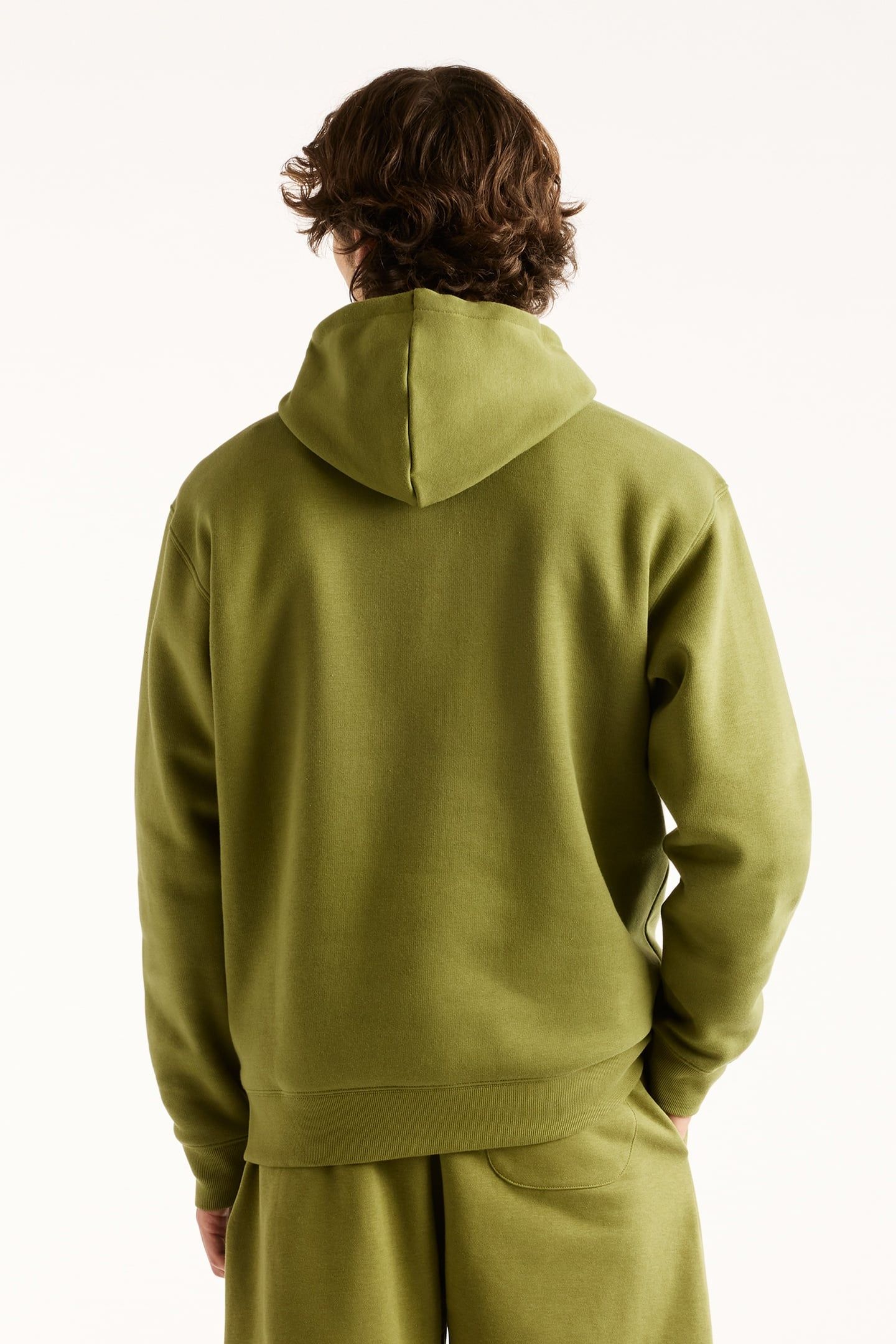 SPORT ESSENTIALS FLEECE HOODIE SPORT GREEN 2