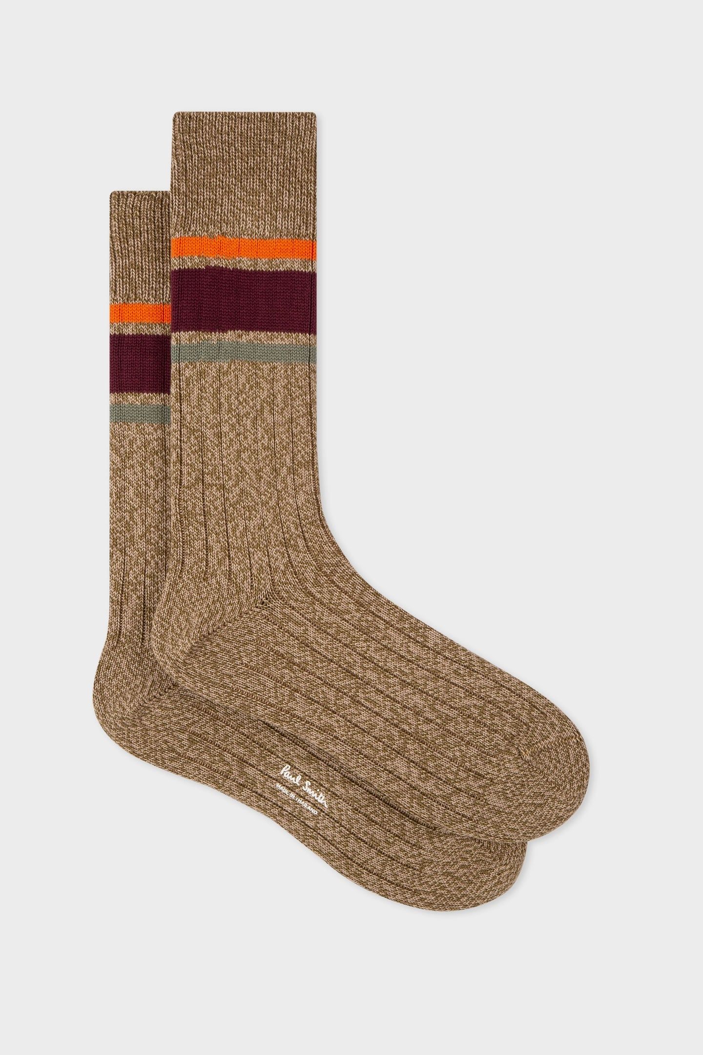 MEN SOCK TWISTY TOP TAN 2