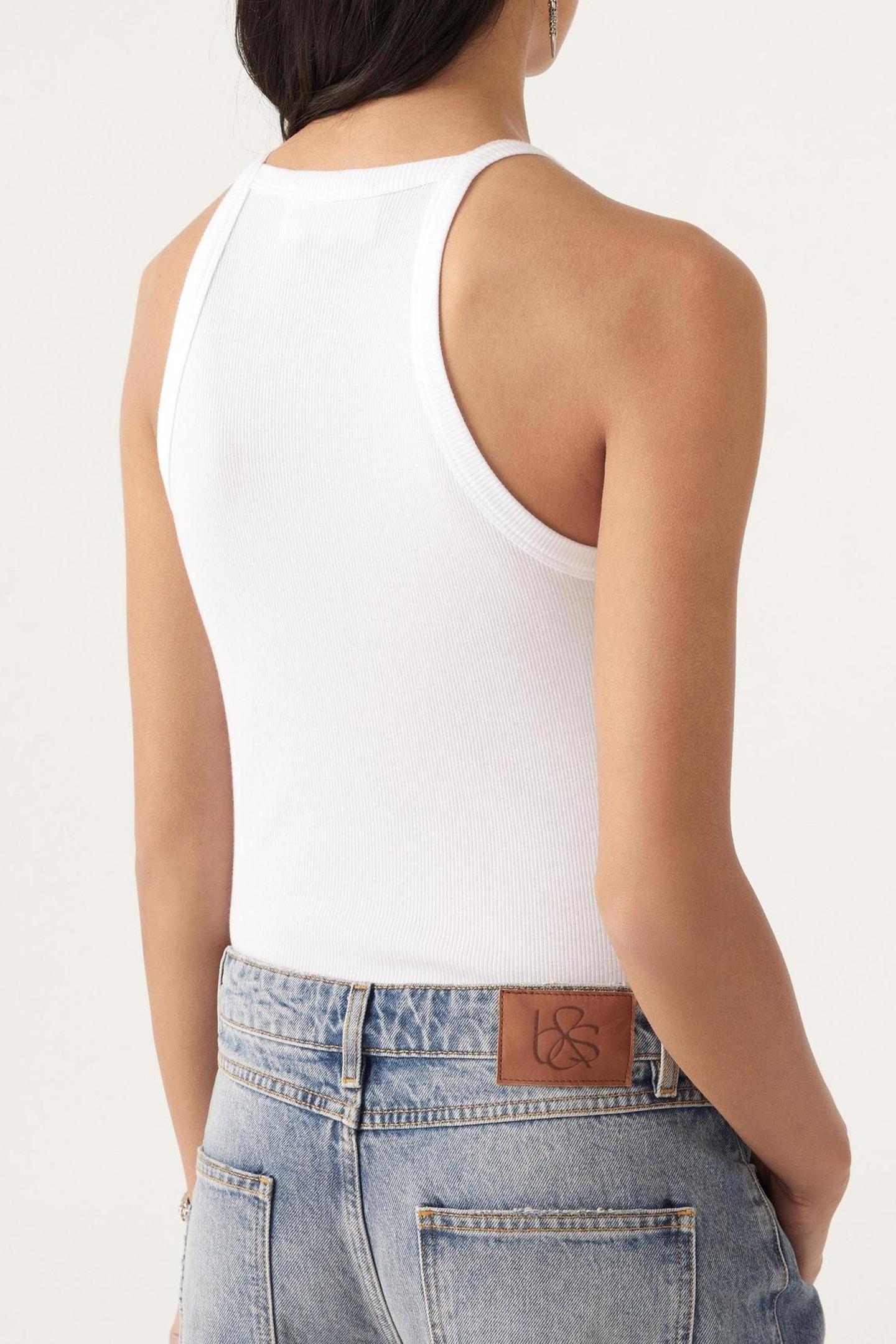 SLEEVELESS TEE BLANC 2
