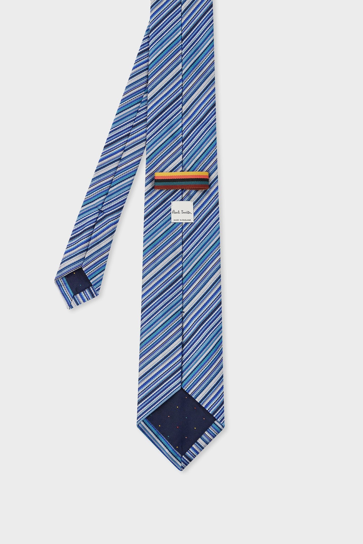 MEN TIE NEW SIG STRIPE NAVY 4