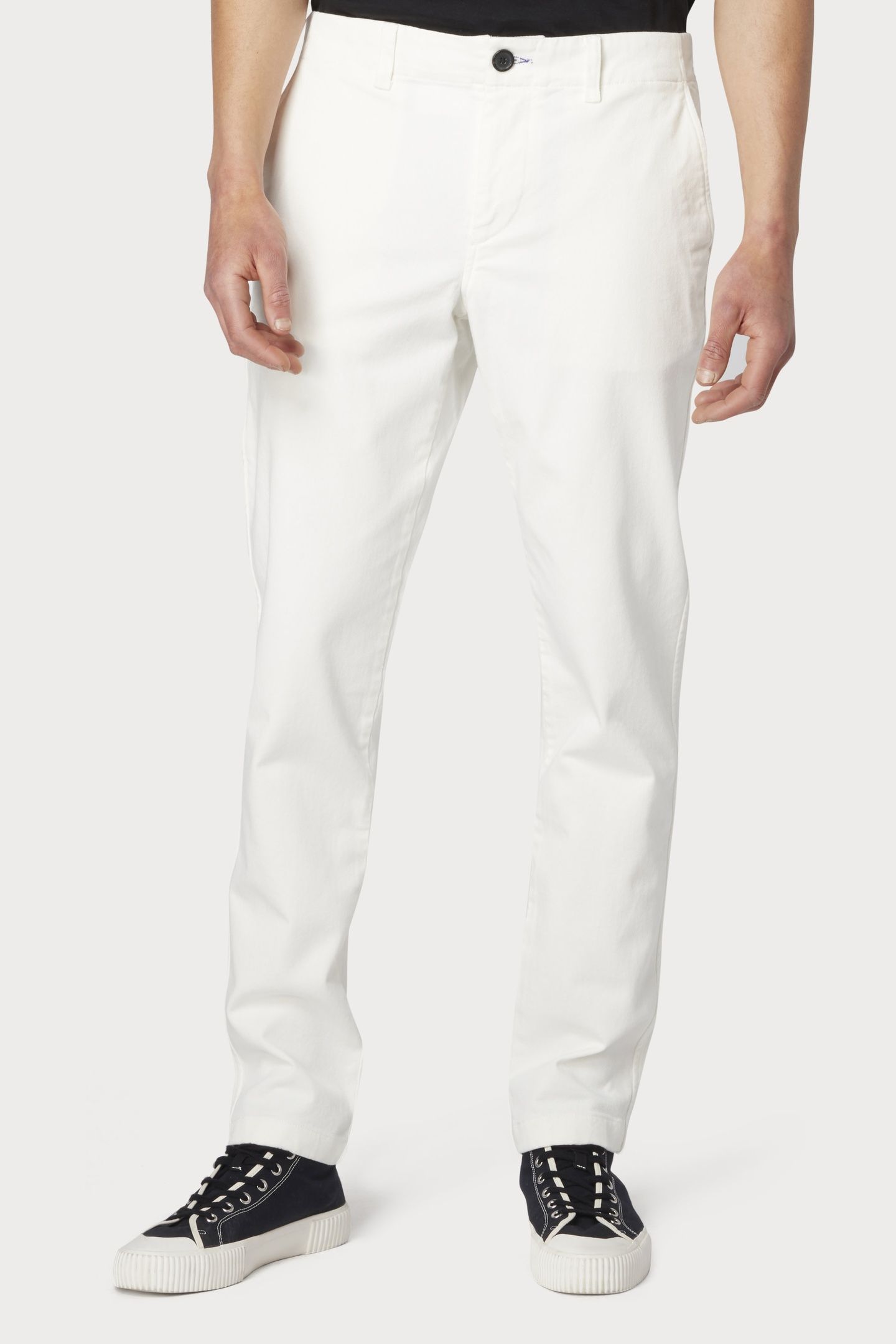 MENS TAPERED FIT TROUSER WHITE 4