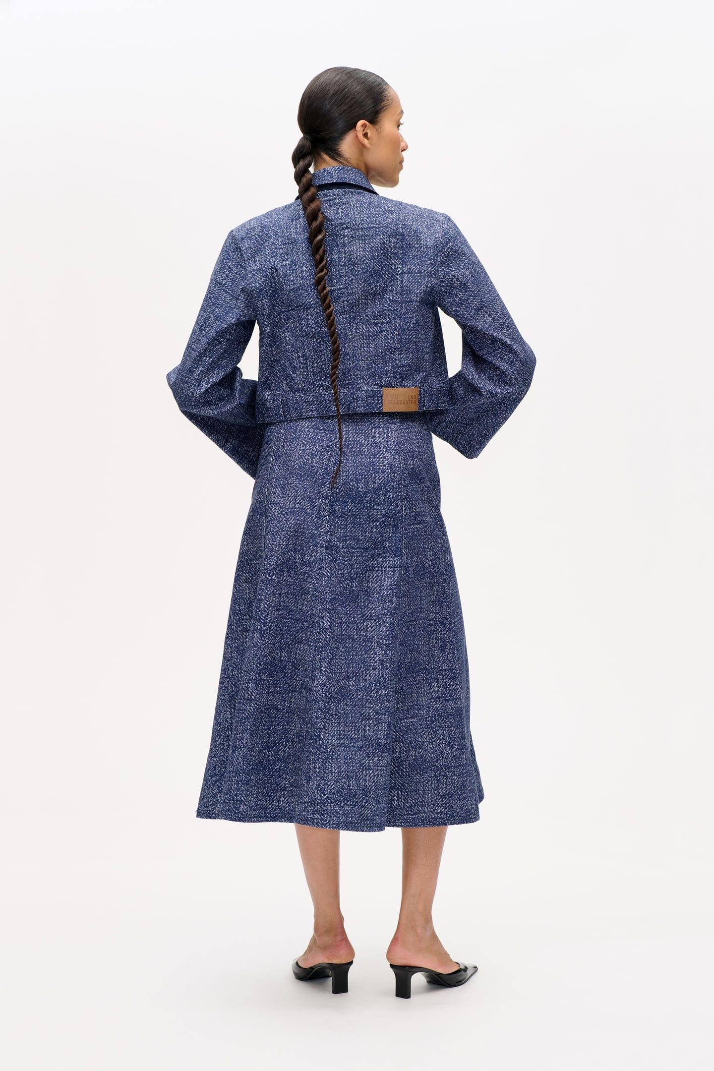 SAARA SKIRT PRINTED CHUNKY TWILL 3