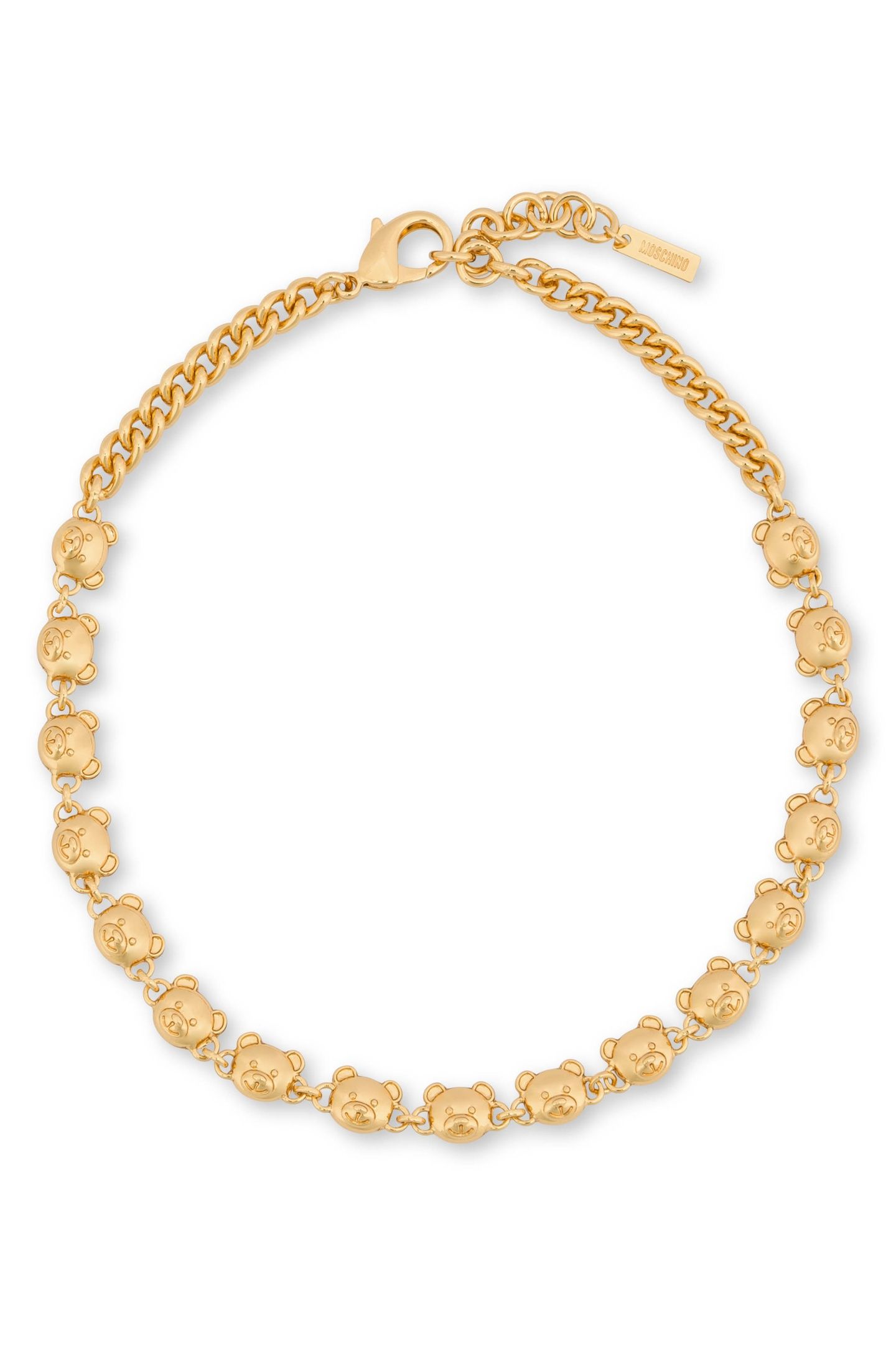 MOSCHINO TEDDY BEAR NECKLACE GOLD 1