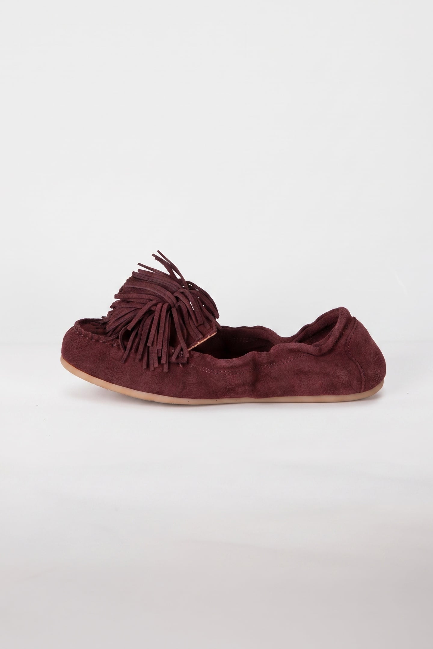 LACY POM POM LOAFER RED 4