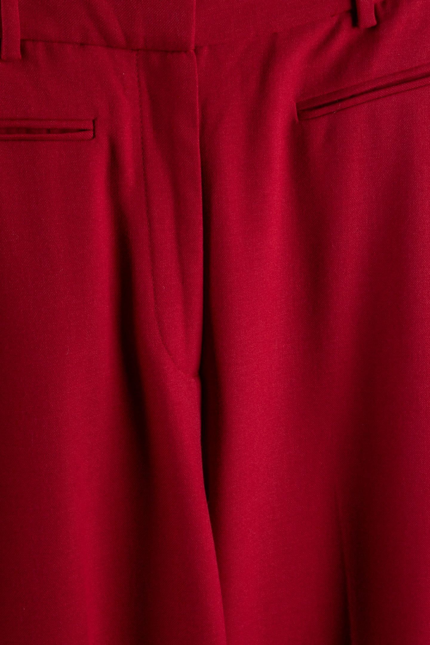 X MACY WOOL TROUSER RED 4