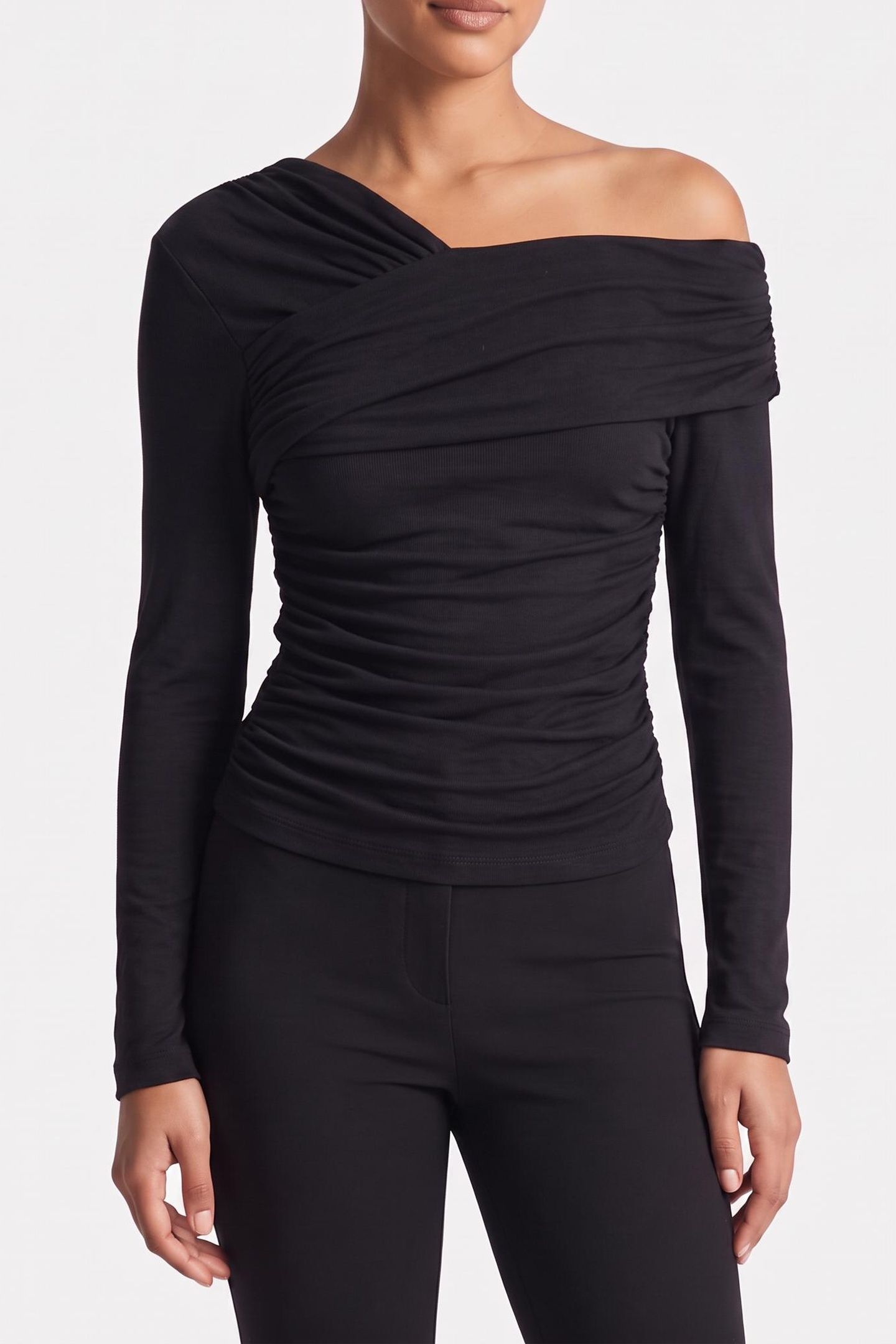 ASTRID ASYMETRIC DRA JET BLACK A996 1
