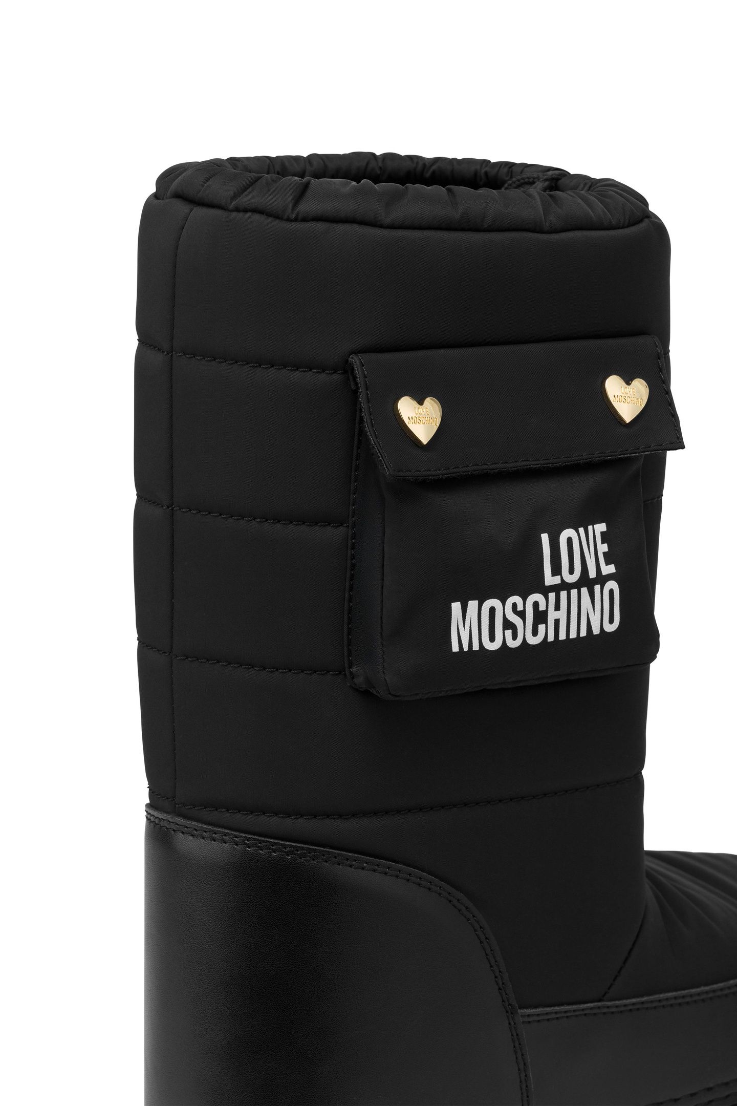 SNOW BOOTS IN QUILTED FABRIC BLACK 2