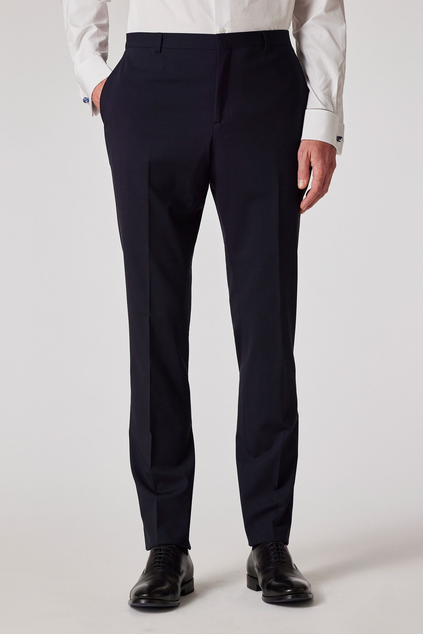 MENS SLIM FIT 2 BUTTON SUIT VERY DARK NAVY 4