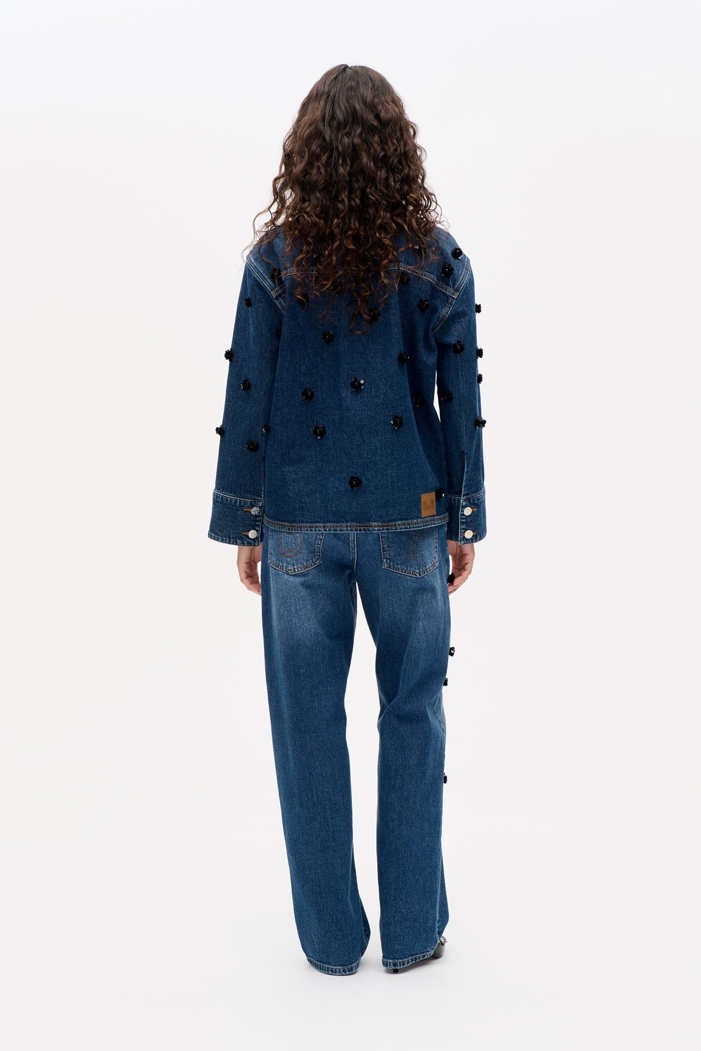 BEANNIE JACKET DENIM SEQUINCE FLOWER 3