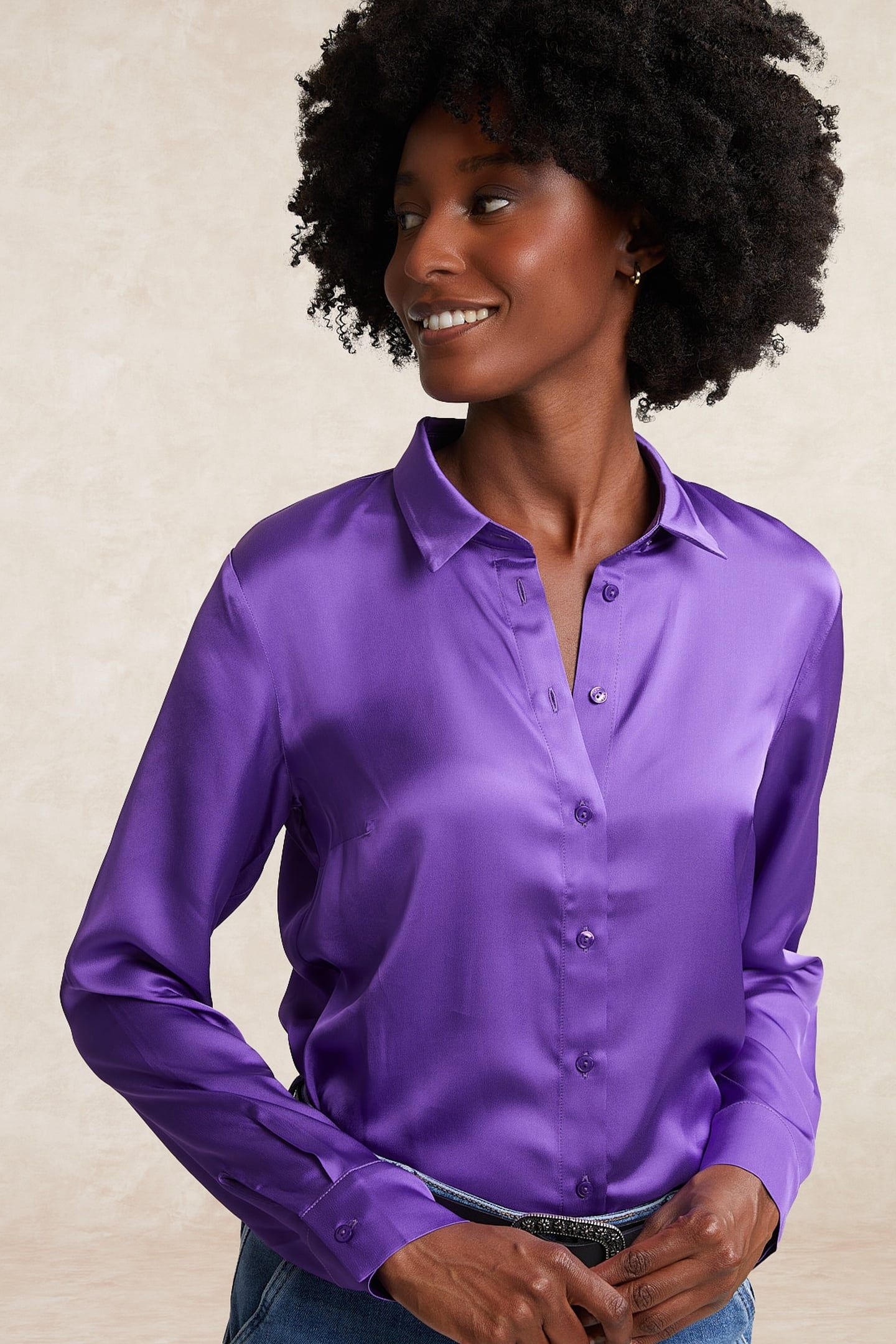 CLASSIC BLOUSE PURPLE 1
