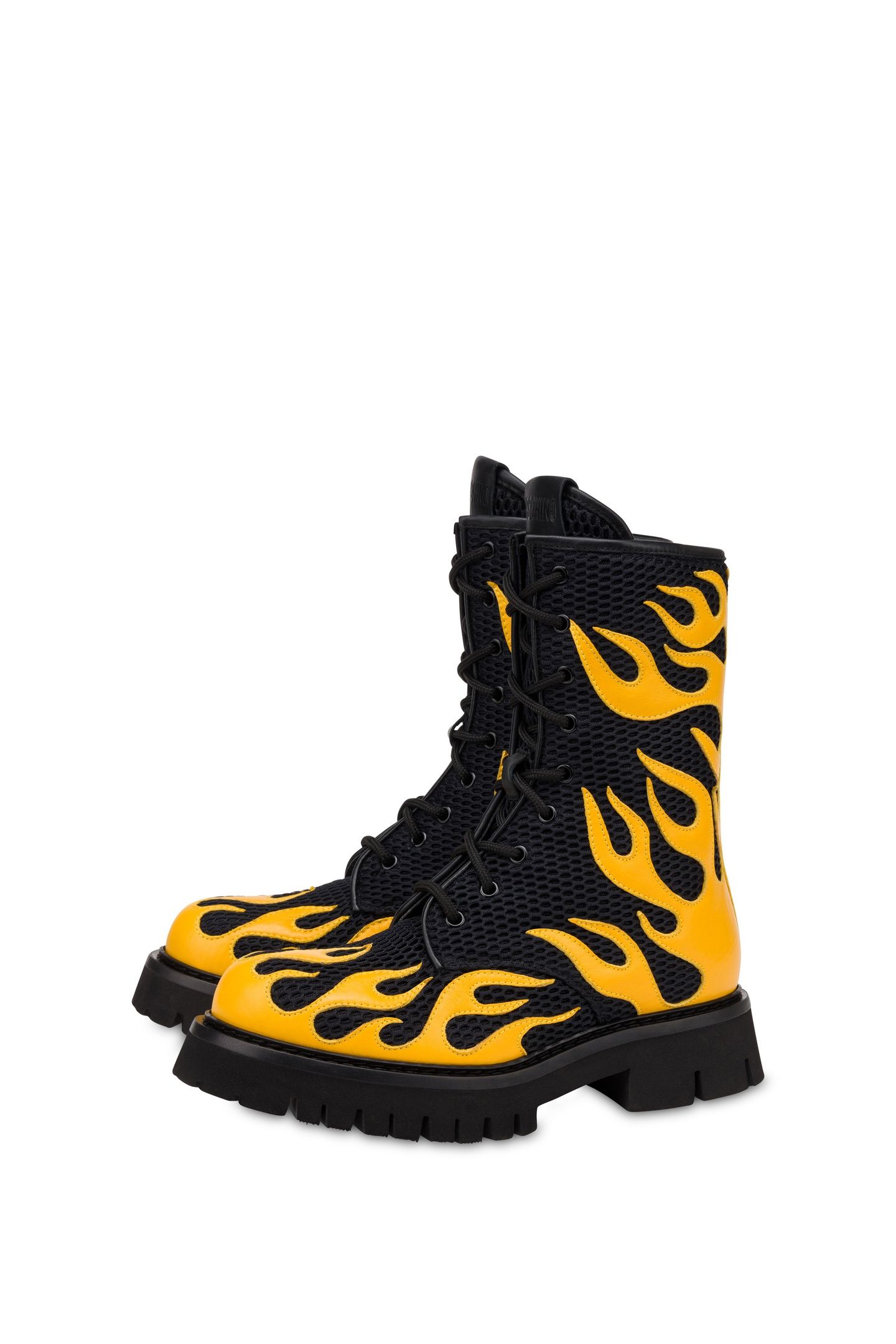 COMBAT BOOT IN FLAMES NETWORK BLACK 2