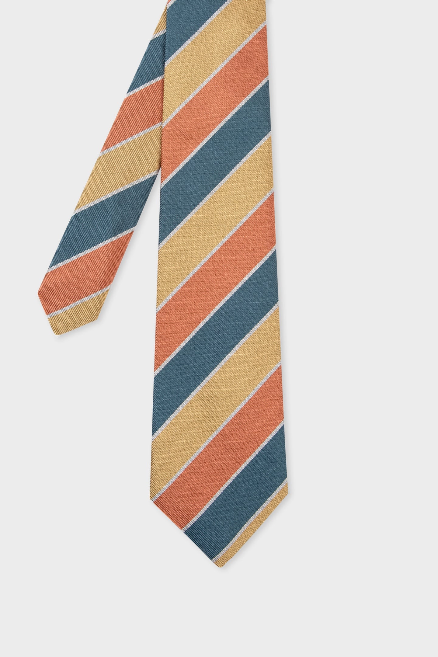 MEN TIE CLUB STRIPE ORANGE 5
