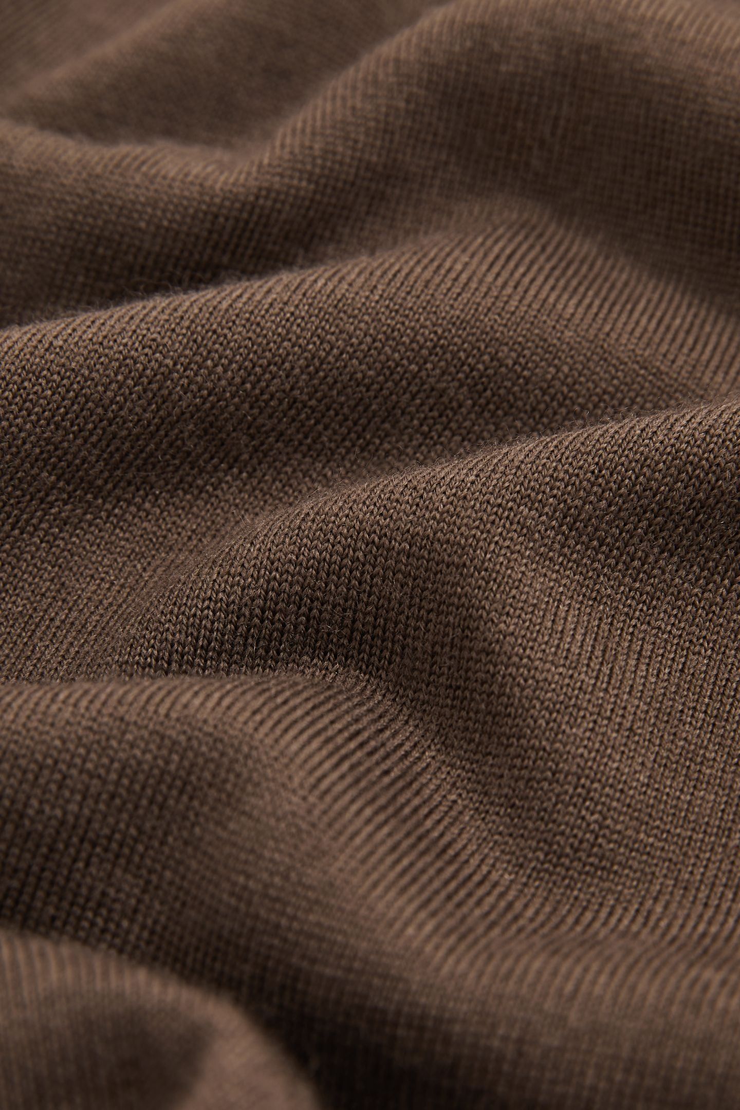 LS CREW MERINO WOOL JUMPER CHOCOLATE BROWN 6