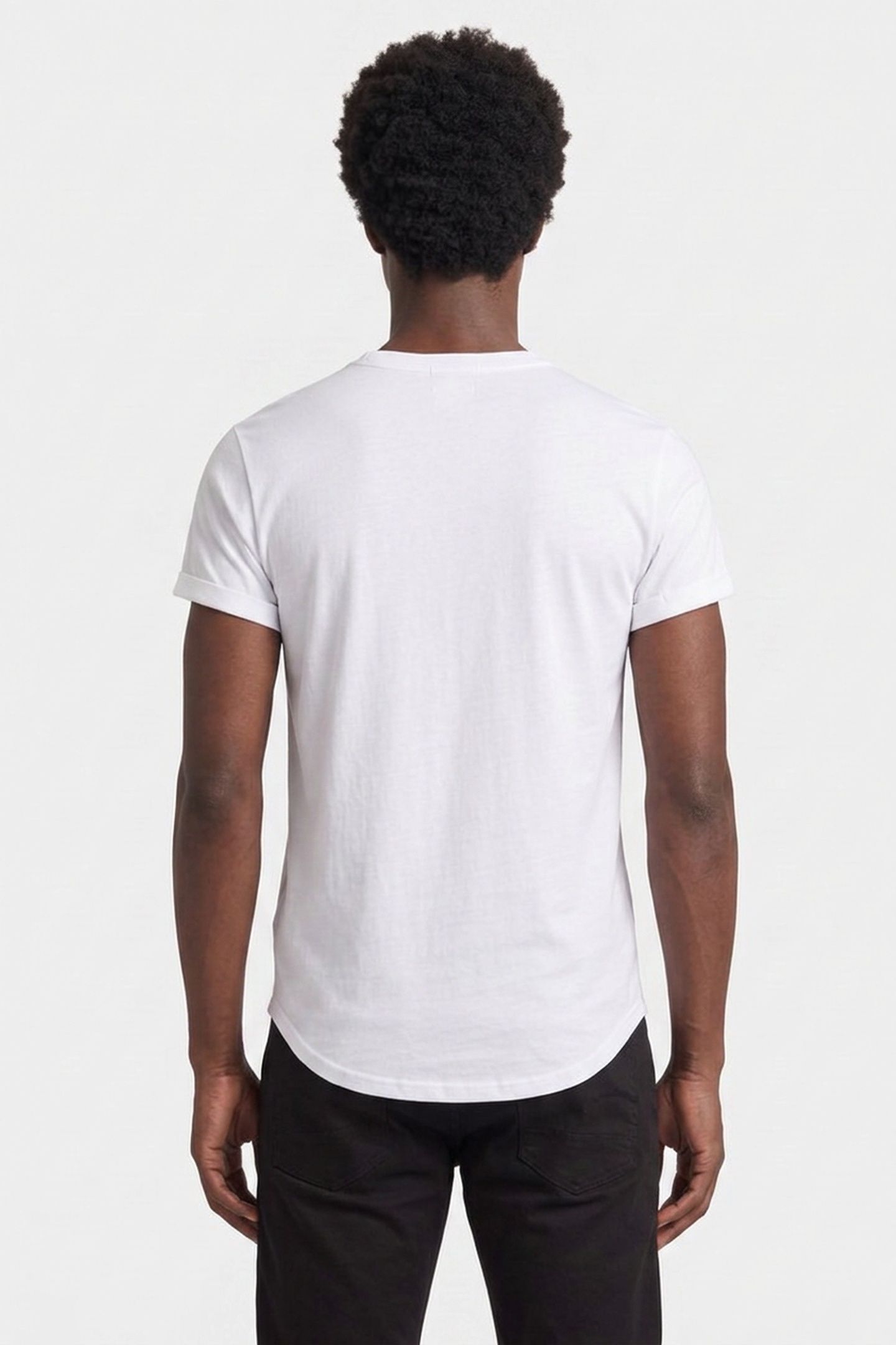 ROLL UP RELAXED T-SHIRT WHITE 2