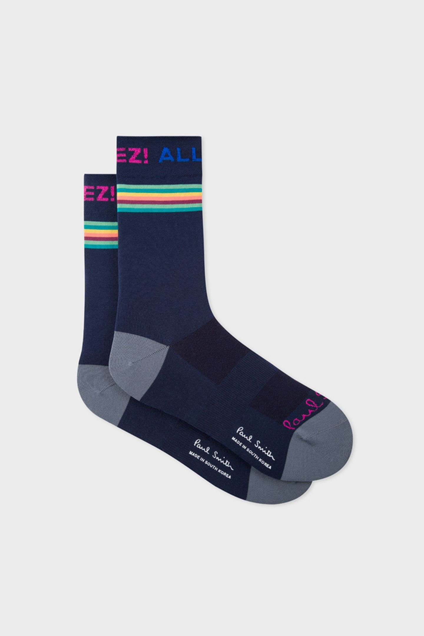 MEN CYCLE SOCK CALF ALLEZ NAVY 2