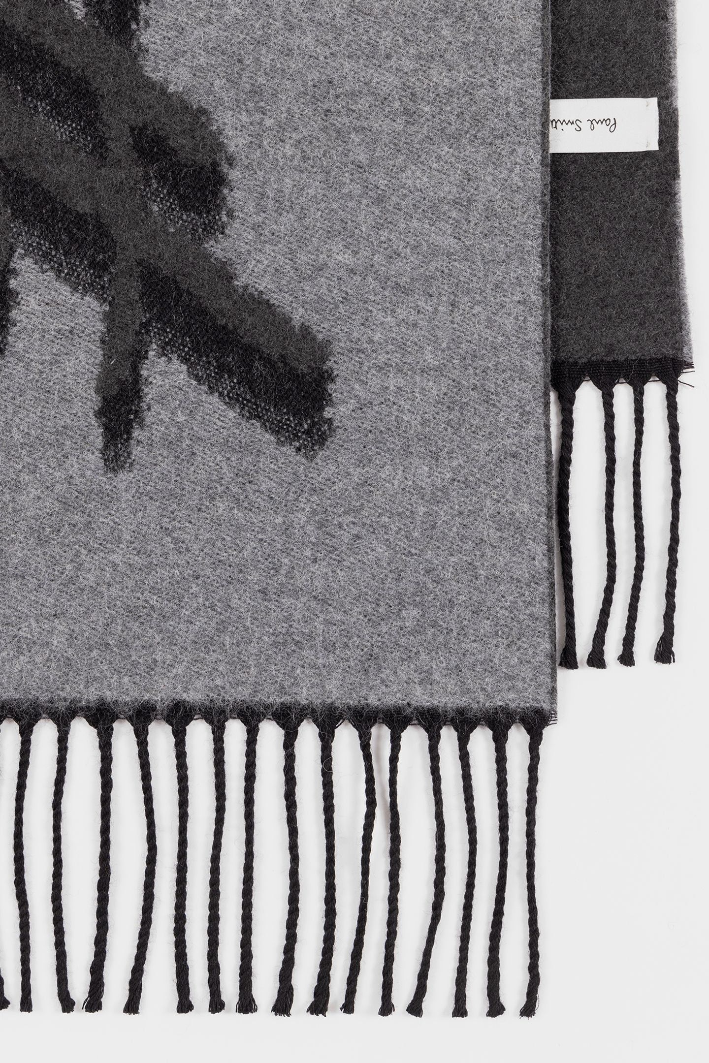 MEN SCARF LOGO JACQUARD SLATE 7