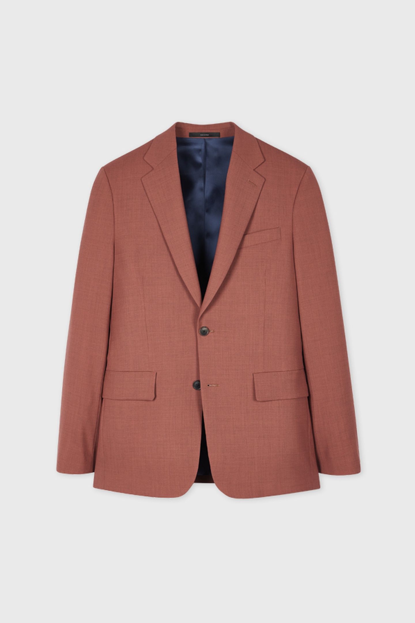 MENS TAILORED FIT 2 BUTTON JACKET DARK ORANGE 2