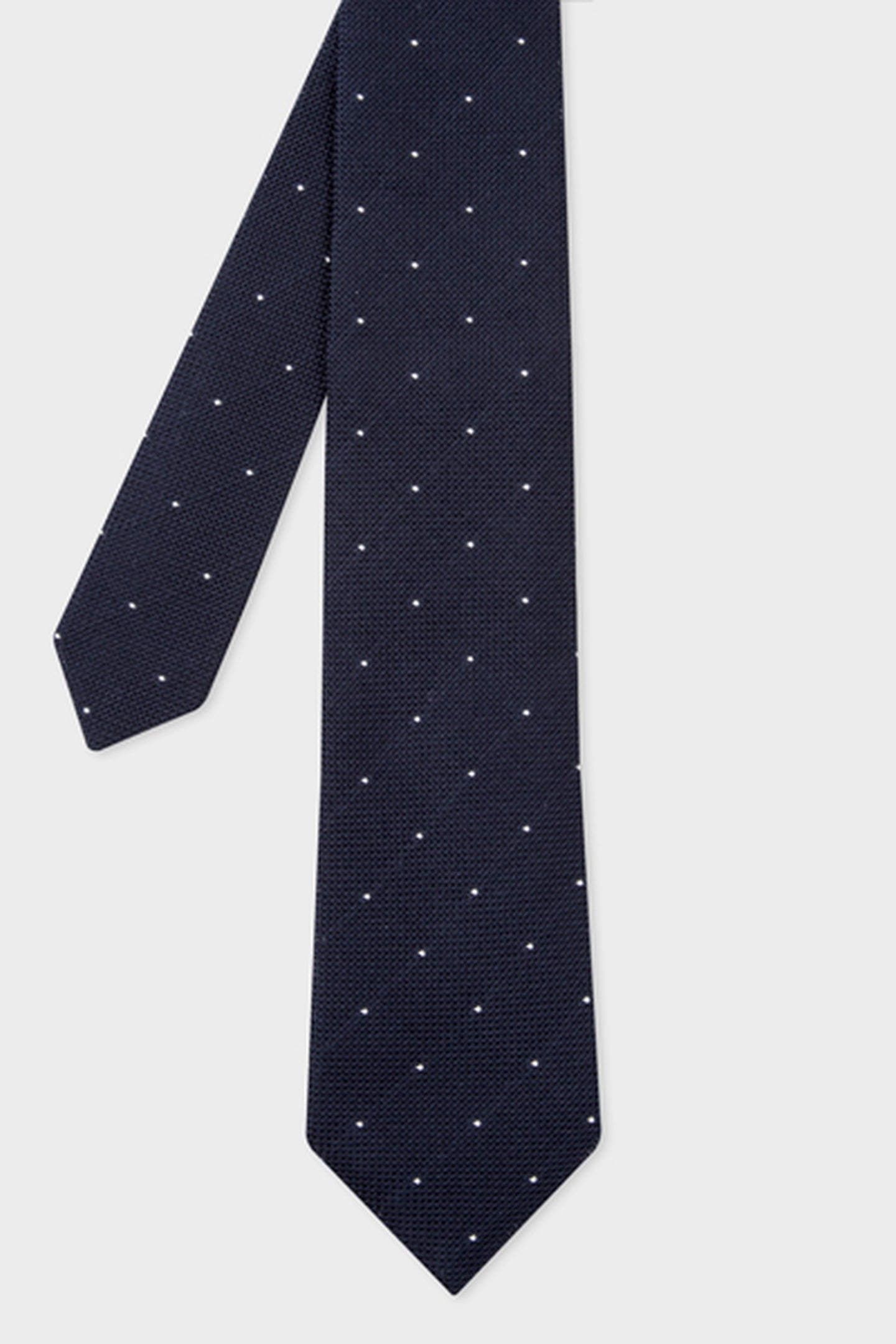 MEN TIE SMALL DOTS VERY DARK NAVY 3