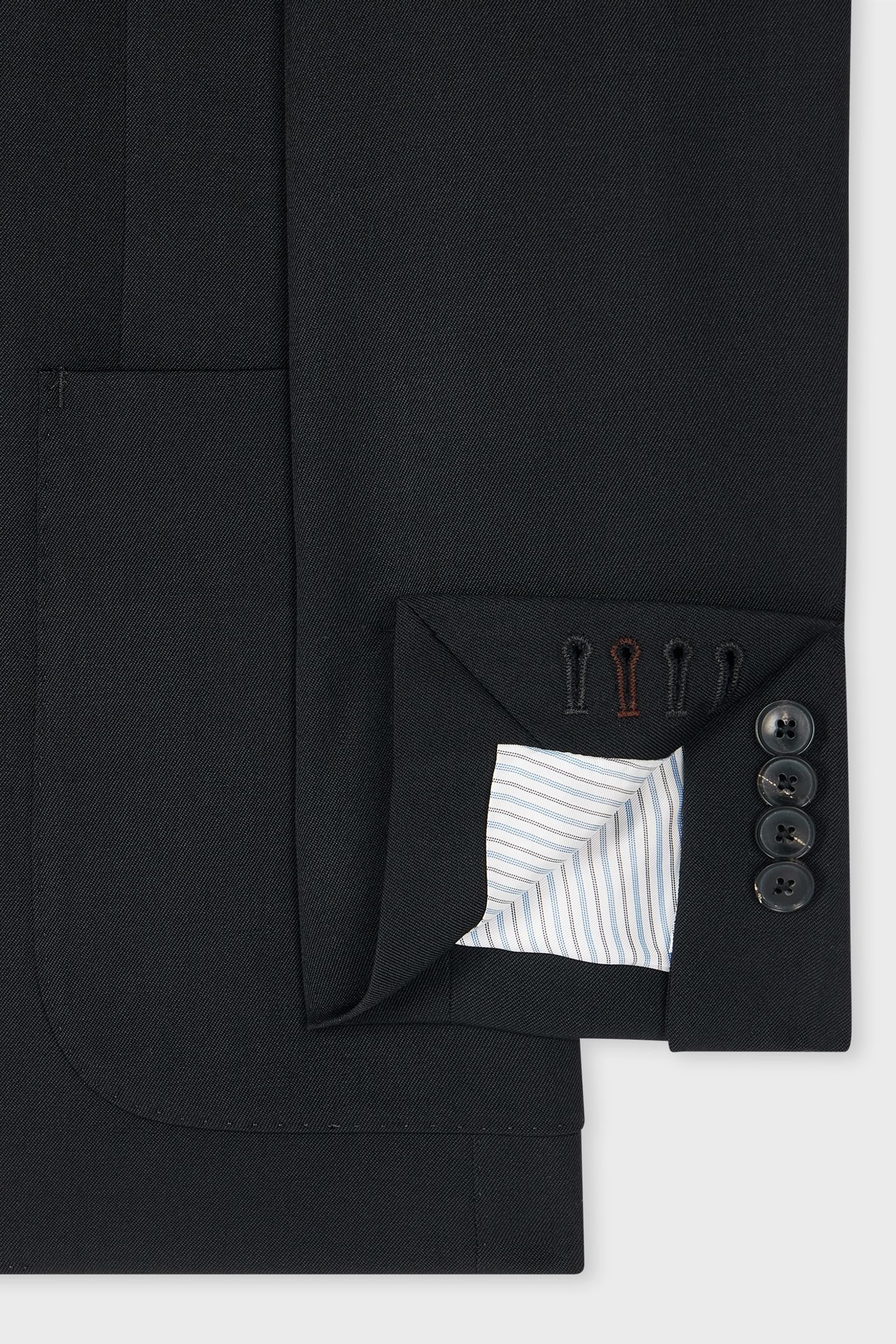 MENS 3 BUTTON JACKET BLACK 2