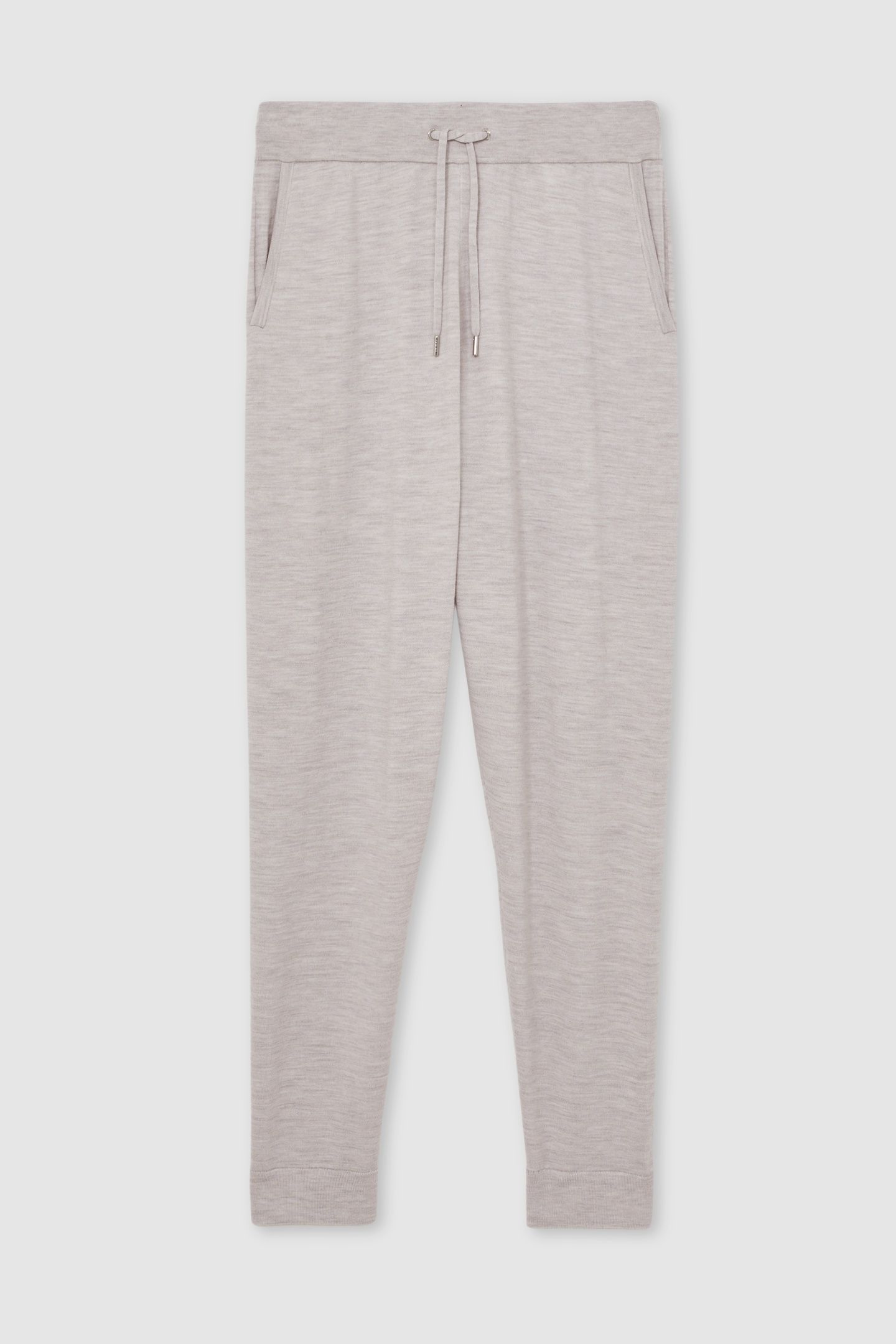 MERINO DRAWSTRING JOGGER WICKER BROWN MELANGE 4
