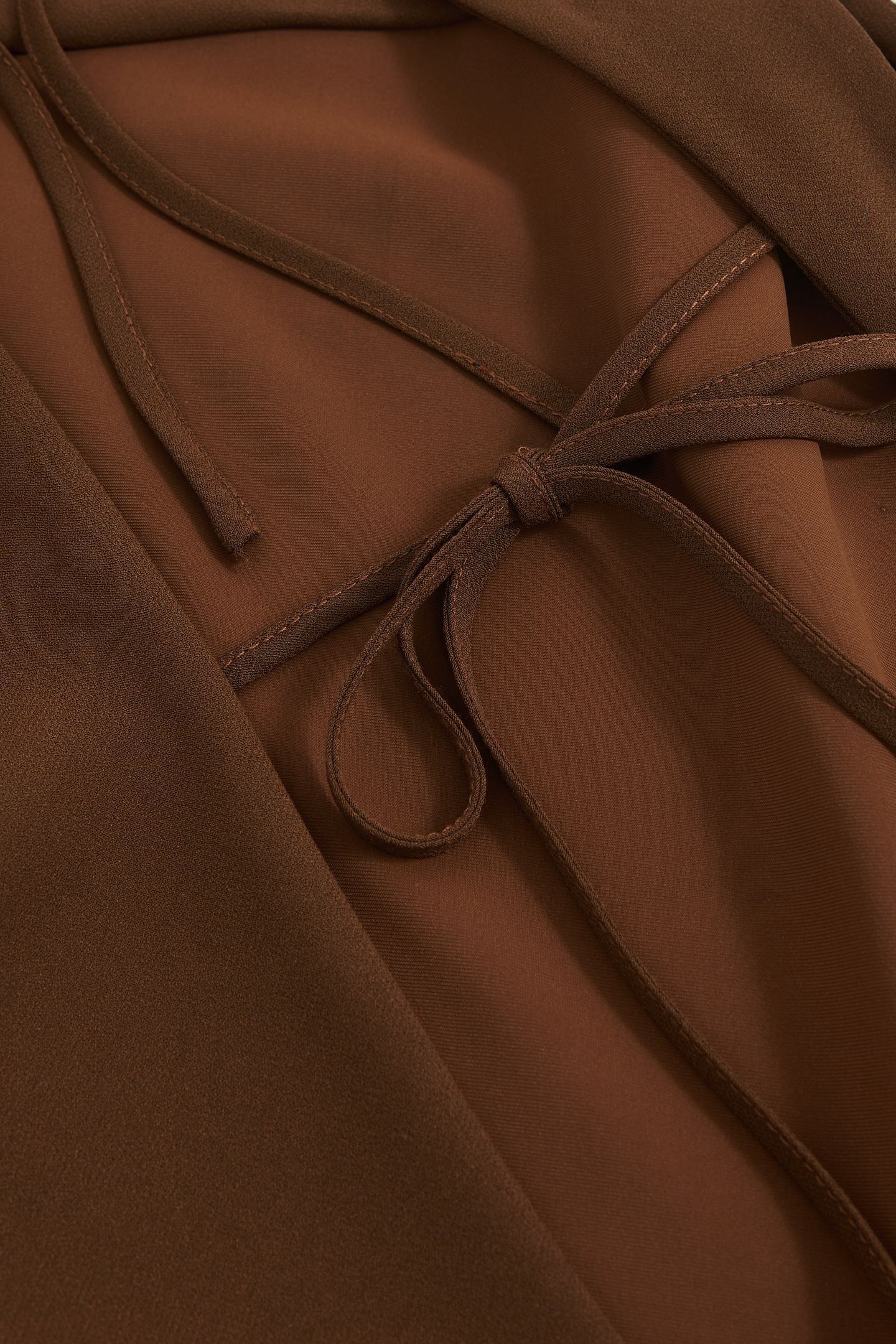 BACK DETAIL MIDI DRESS BRONZE 7