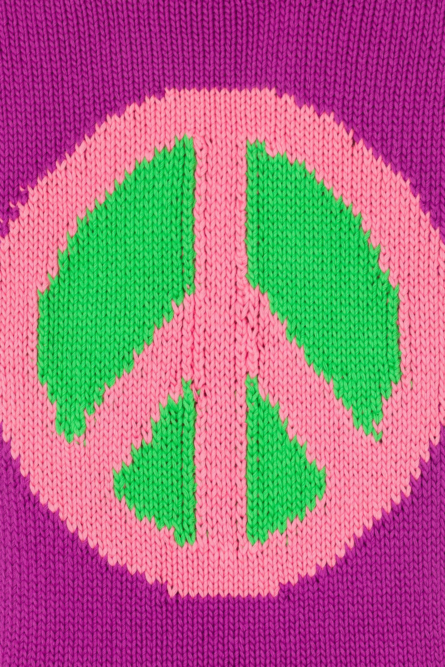 PEACE SYMBOL KNIT TOP PURPLE 4