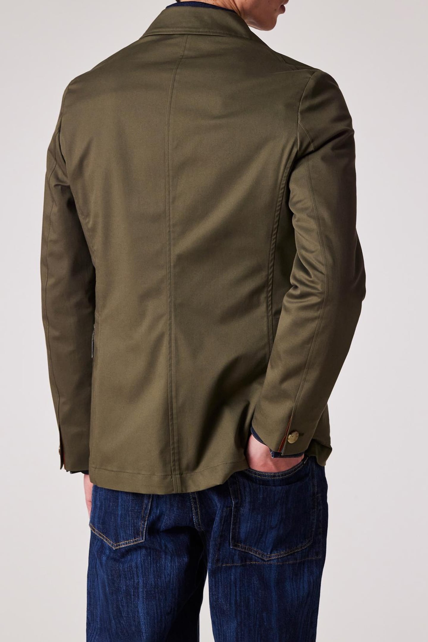 MENS 3 BUTTON JACKET SMOKE 5
