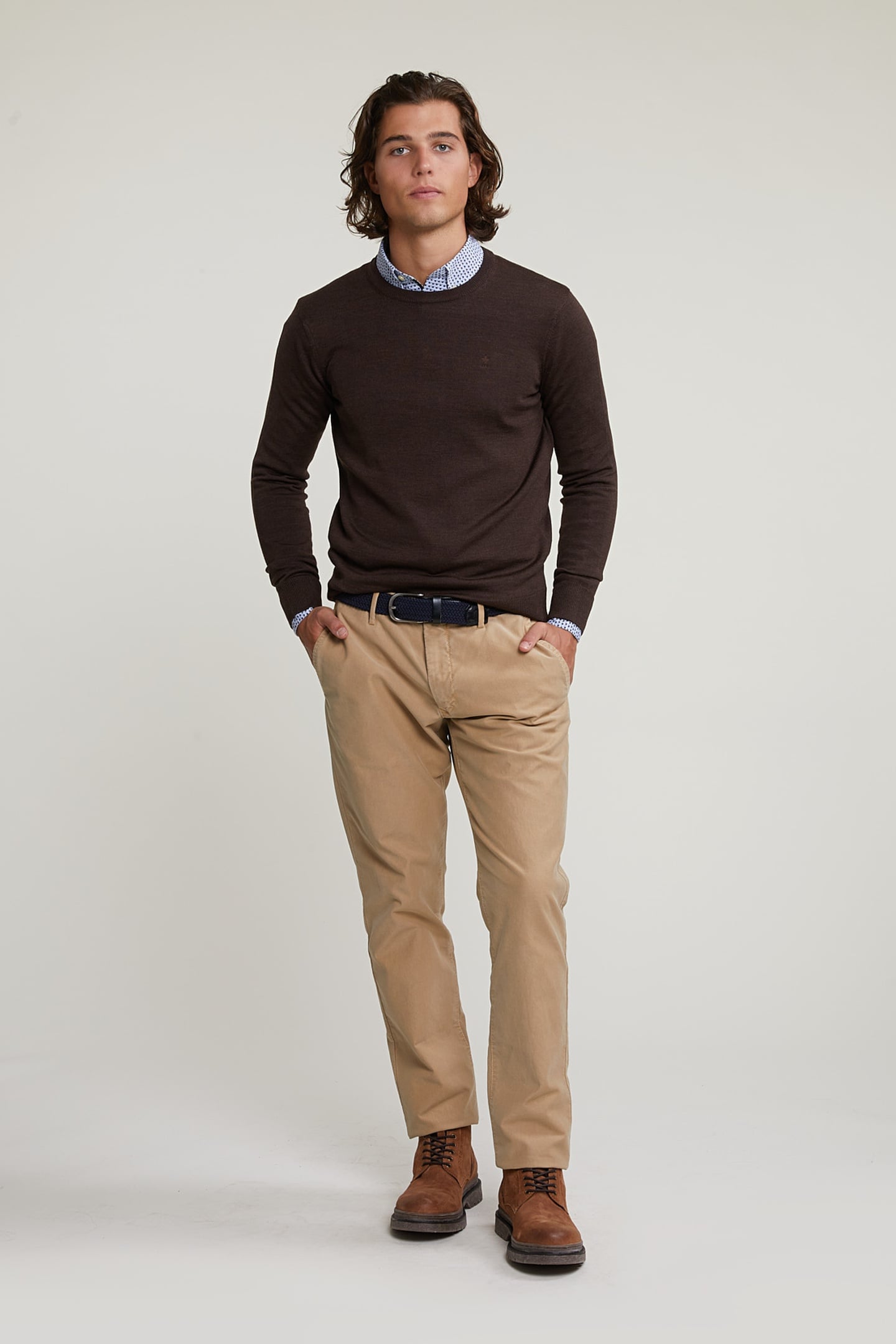 BASIC CHINO SF STRETCH BEIGE 1