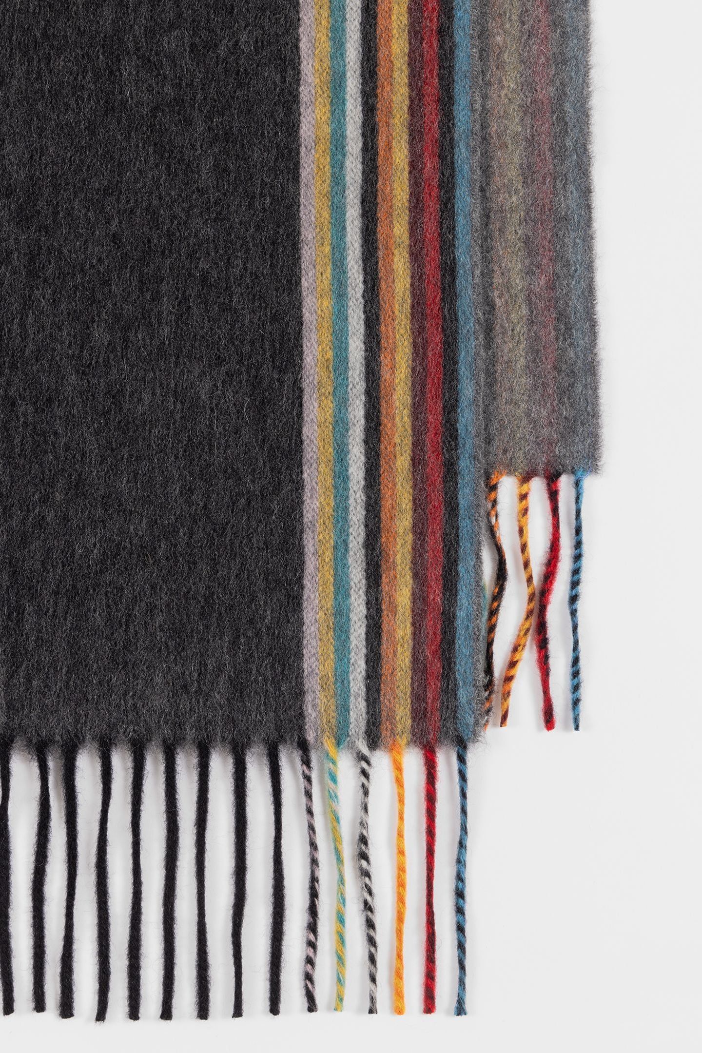 MEN SCARF SIG WOVEN EDGE BLACK 7