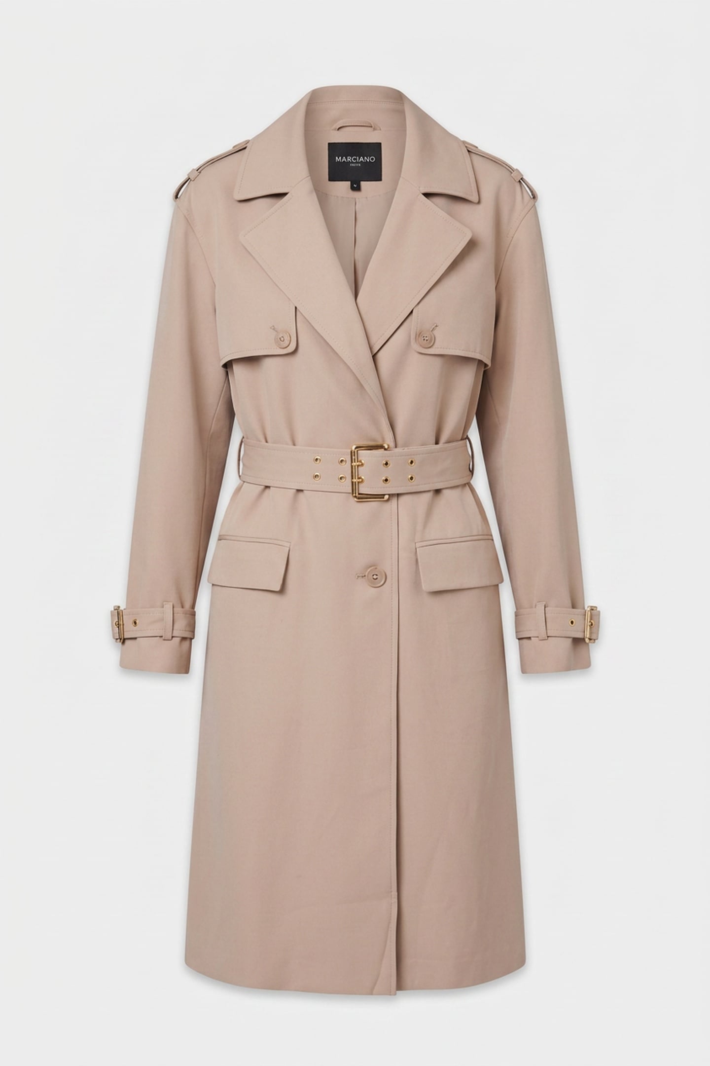 NINA LONG TRENCH COA VELVET TAUPE 3