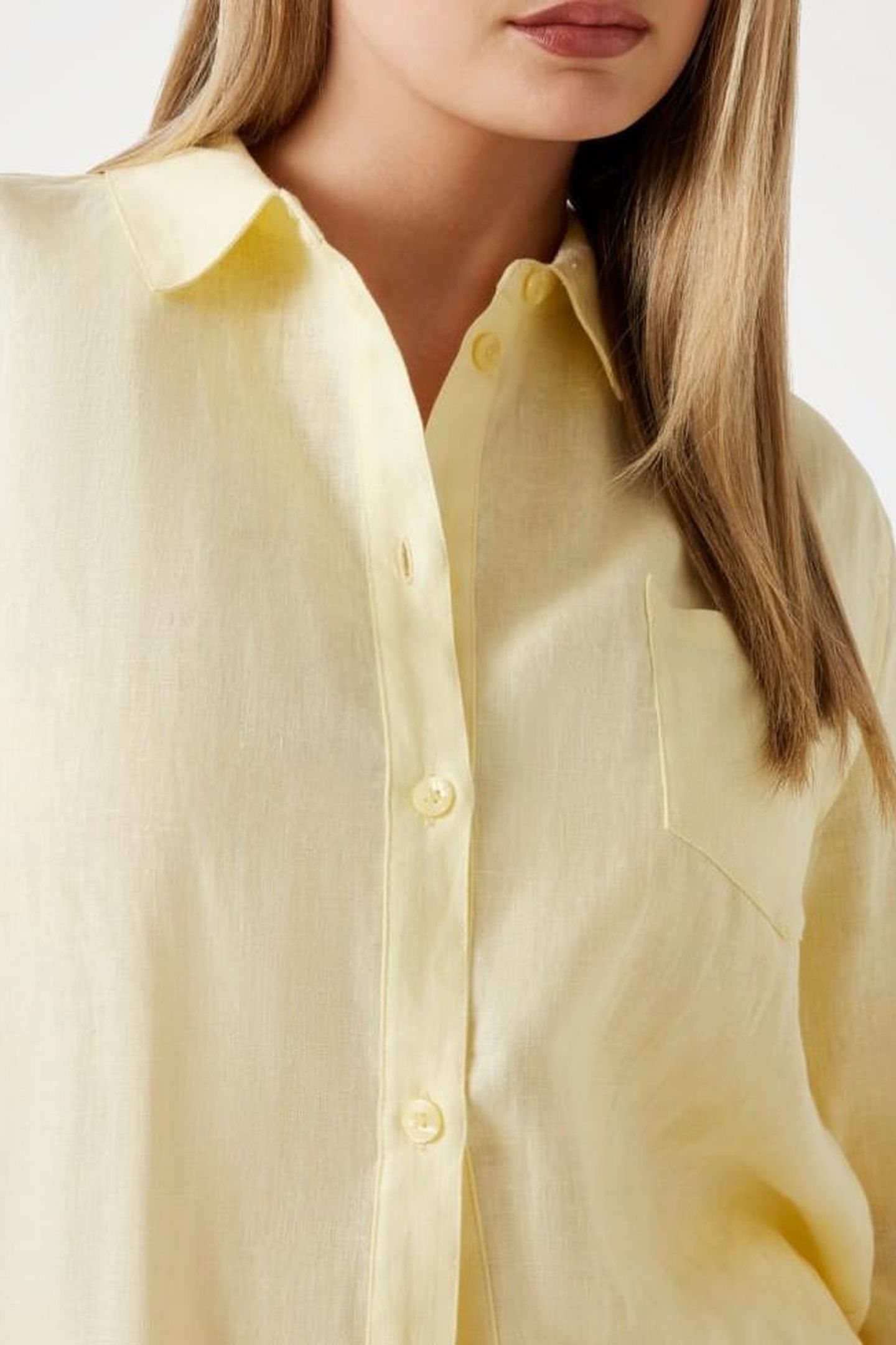 LS GEN LINEN SHIRT COTTON YELLOW 10