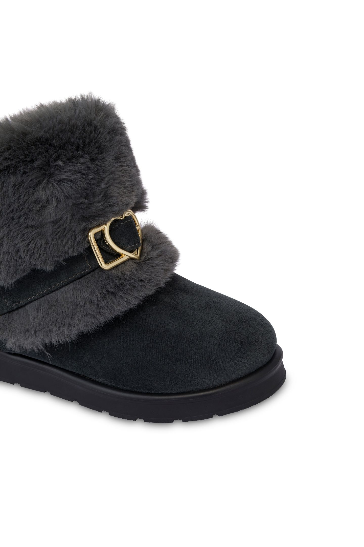 SOFT FABRIC ANKLE BOOTS GREY 3