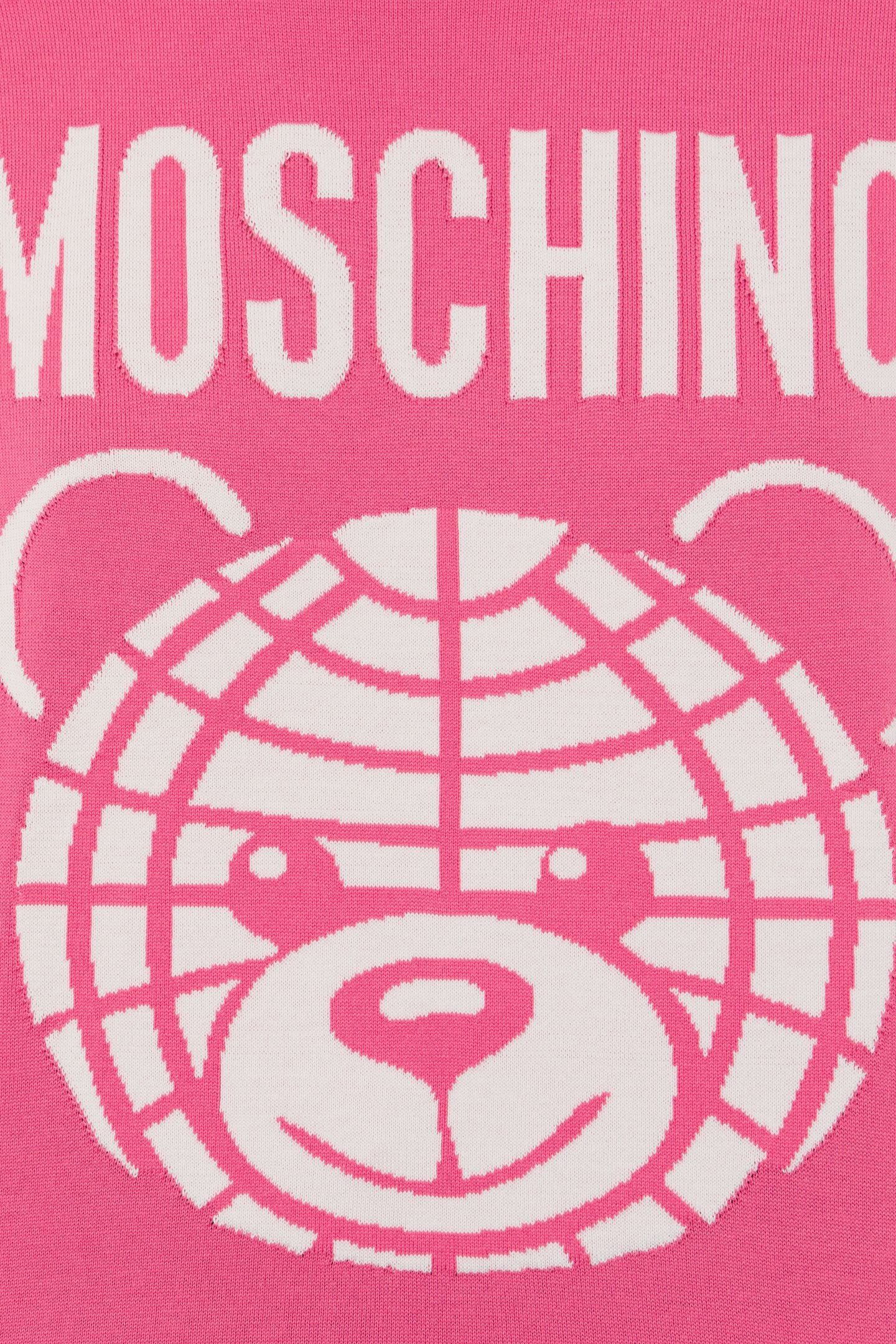 MOSCHINO TEDDY BEAR WOOL PULLOVER PINK 4