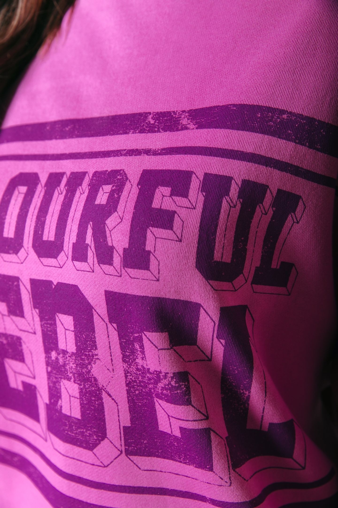 COLOURFUL REBEL NO17 DROPPED SHOULDER SWEAT CANDY PINK 3
