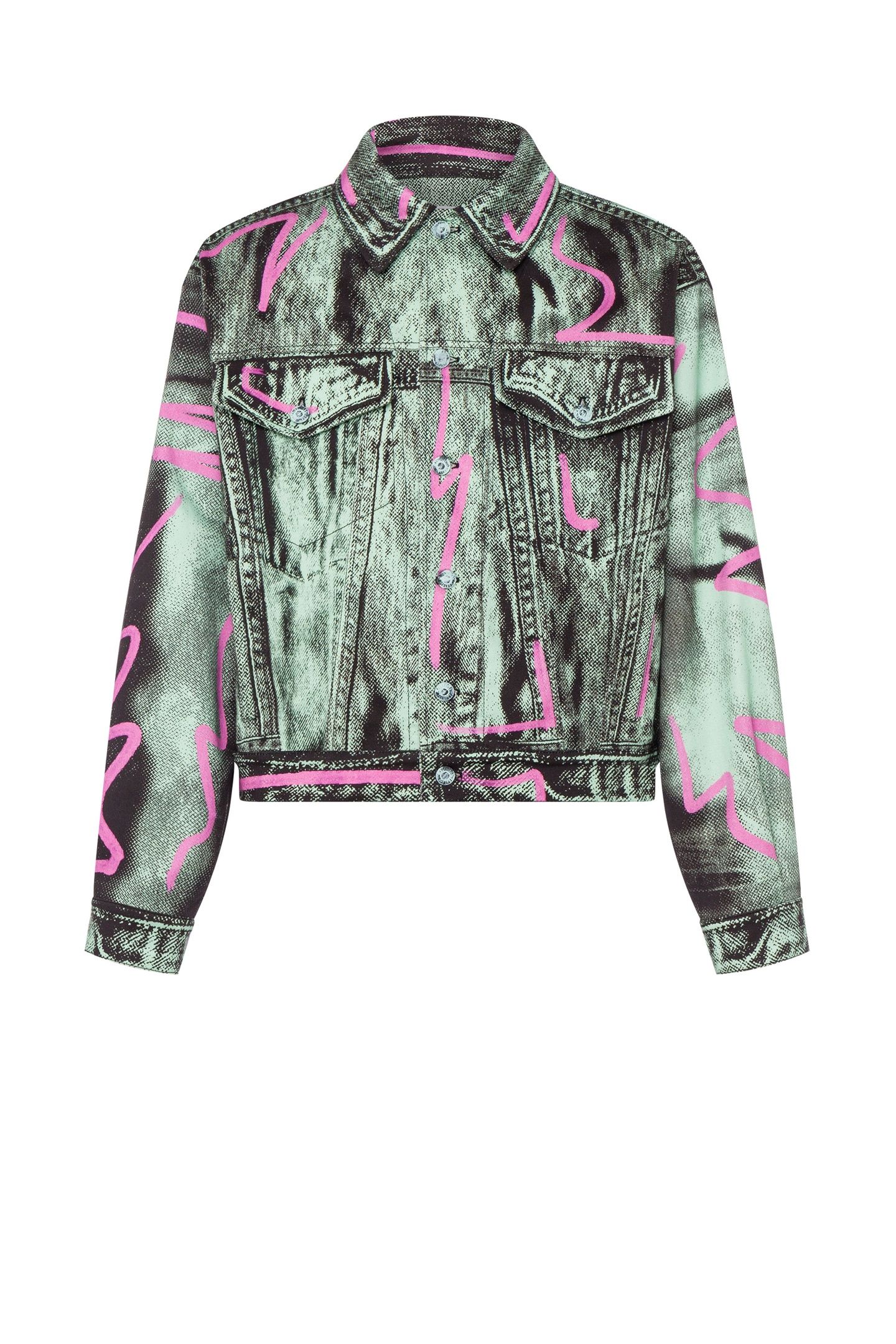 SHADOWS & SQUIGGLES COTTON BULL JACKET GREY 3