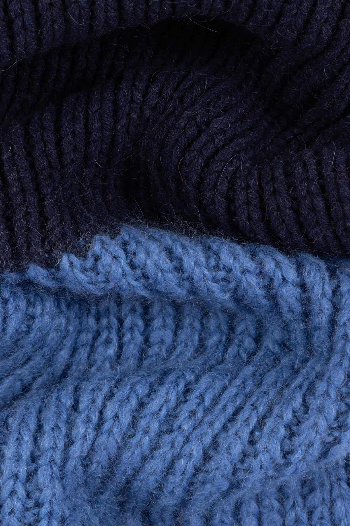 MEN SCARF MOHAIR NAVY 8